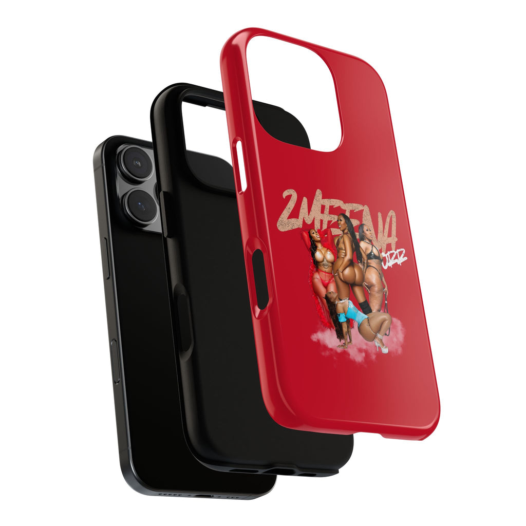 Phone Case - '2MEEZNA' Pin-Up Trio Graphic Slim Protective Cover