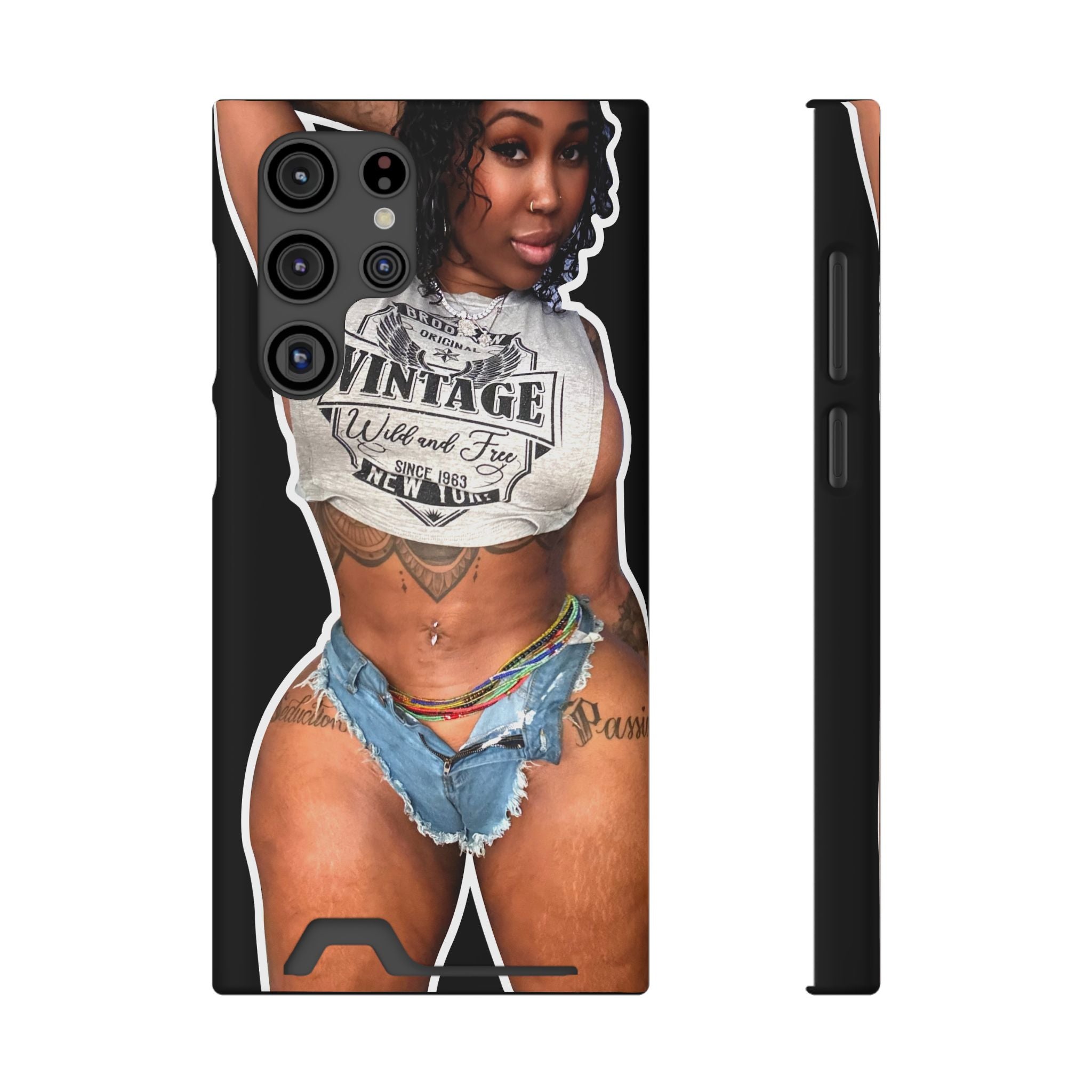 ZMEENAORR Phone Case With Card Holder