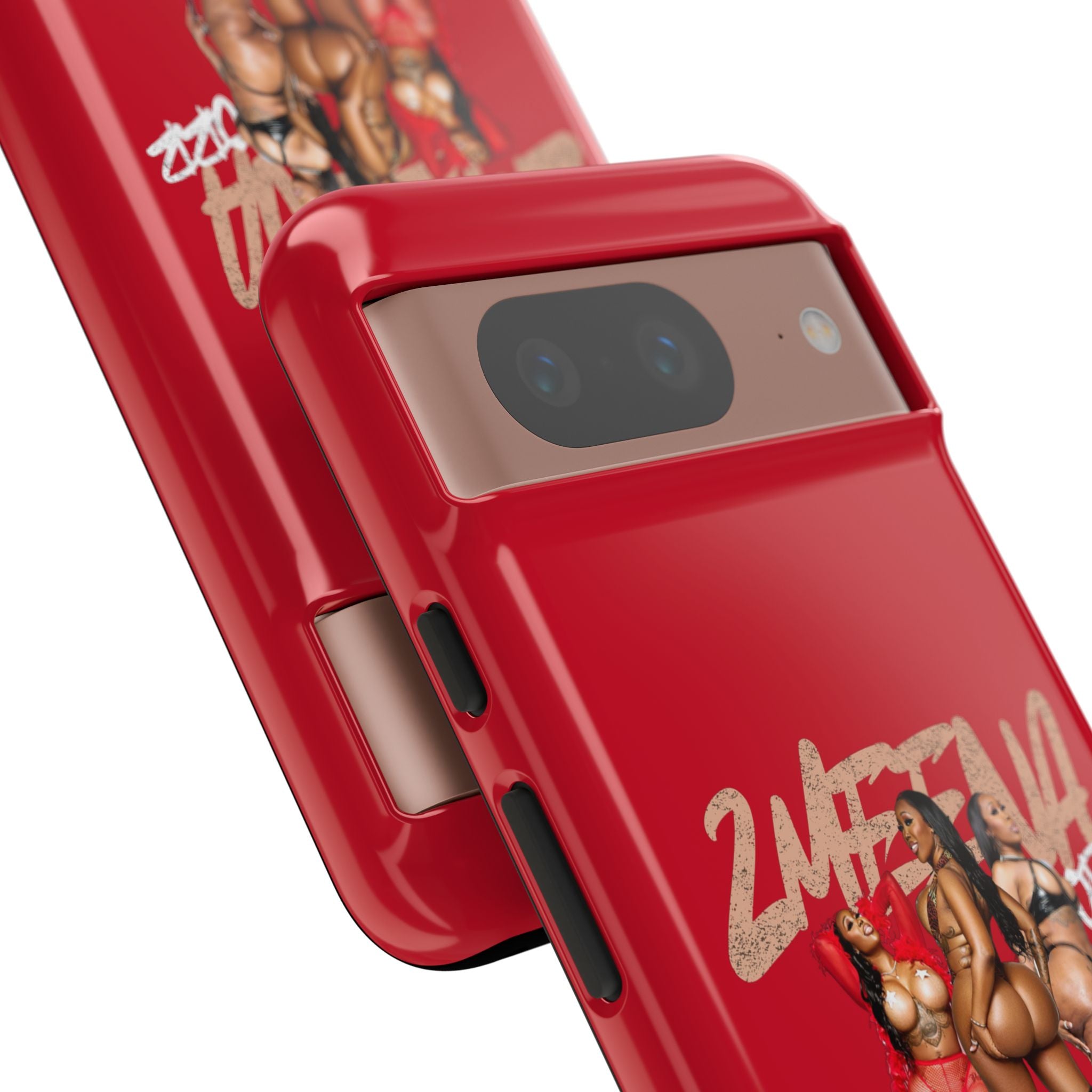 Phone Case - '2MEEZNA' Pin-Up Trio Graphic Slim Protective Cover