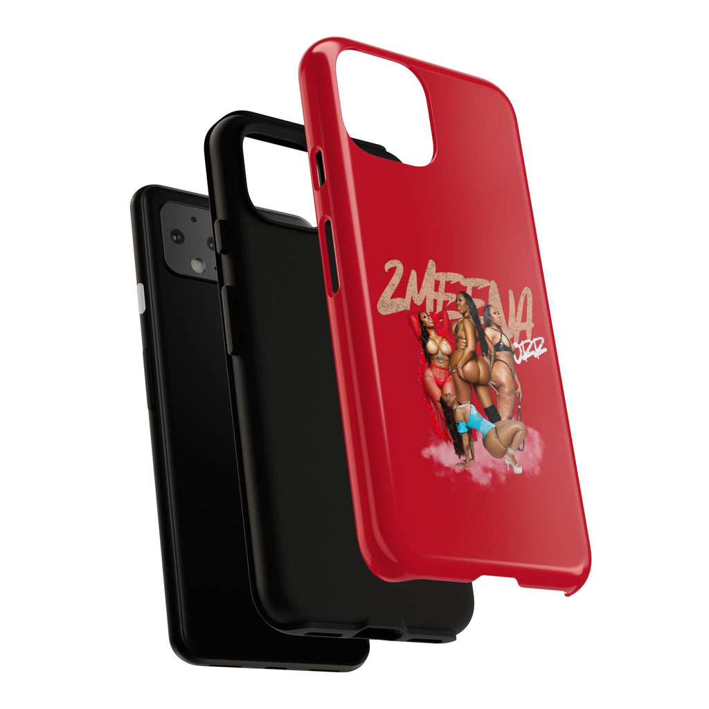 Phone Case - '2MEEZNA' Pin-Up Trio Graphic Slim Protective Cover