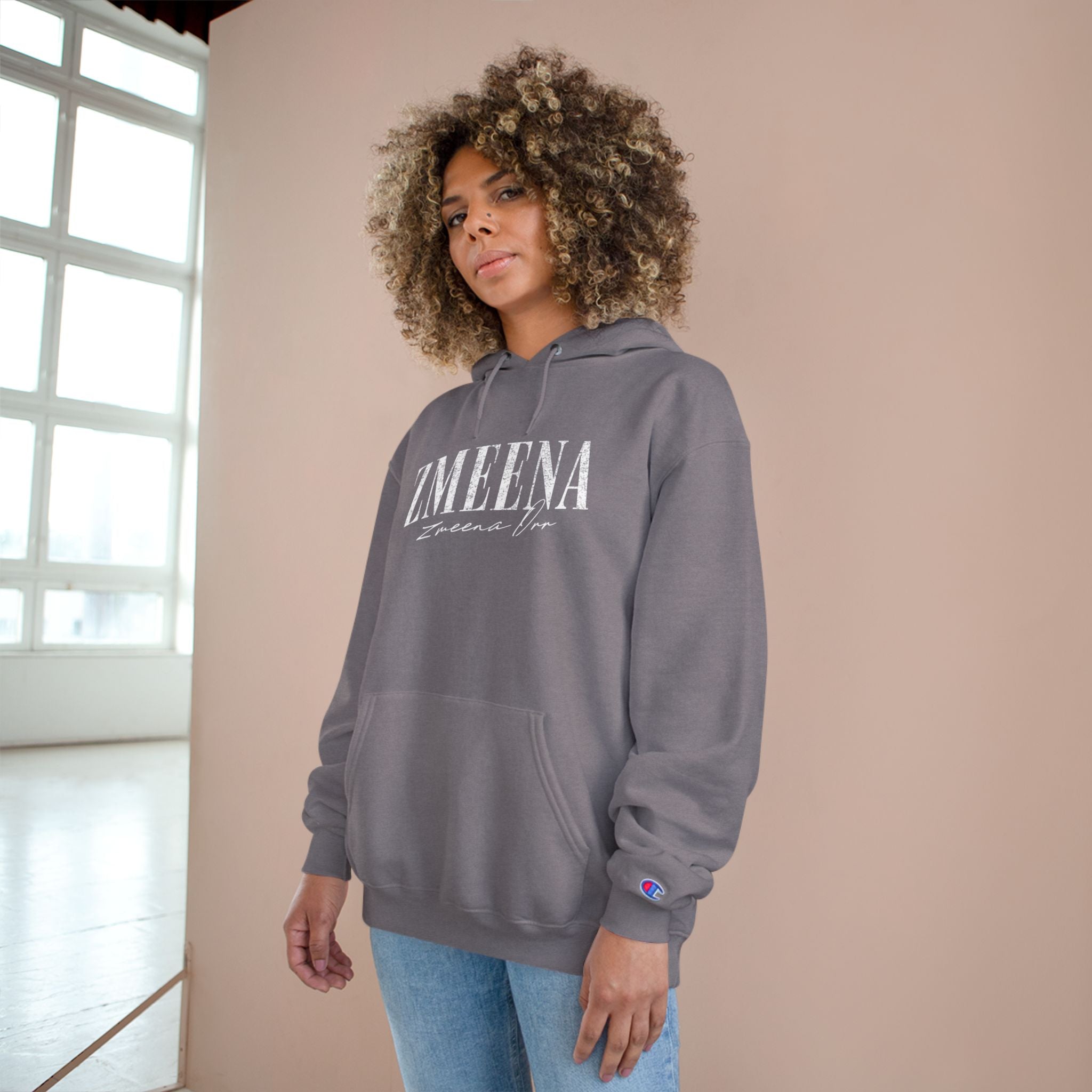 Hoodie — ZMEENA Graphic Hoodie with Pinup Trio Design