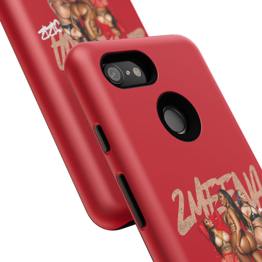 Phone Case - '2MEEZNA' Pin-Up Trio Graphic Slim Protective Cover