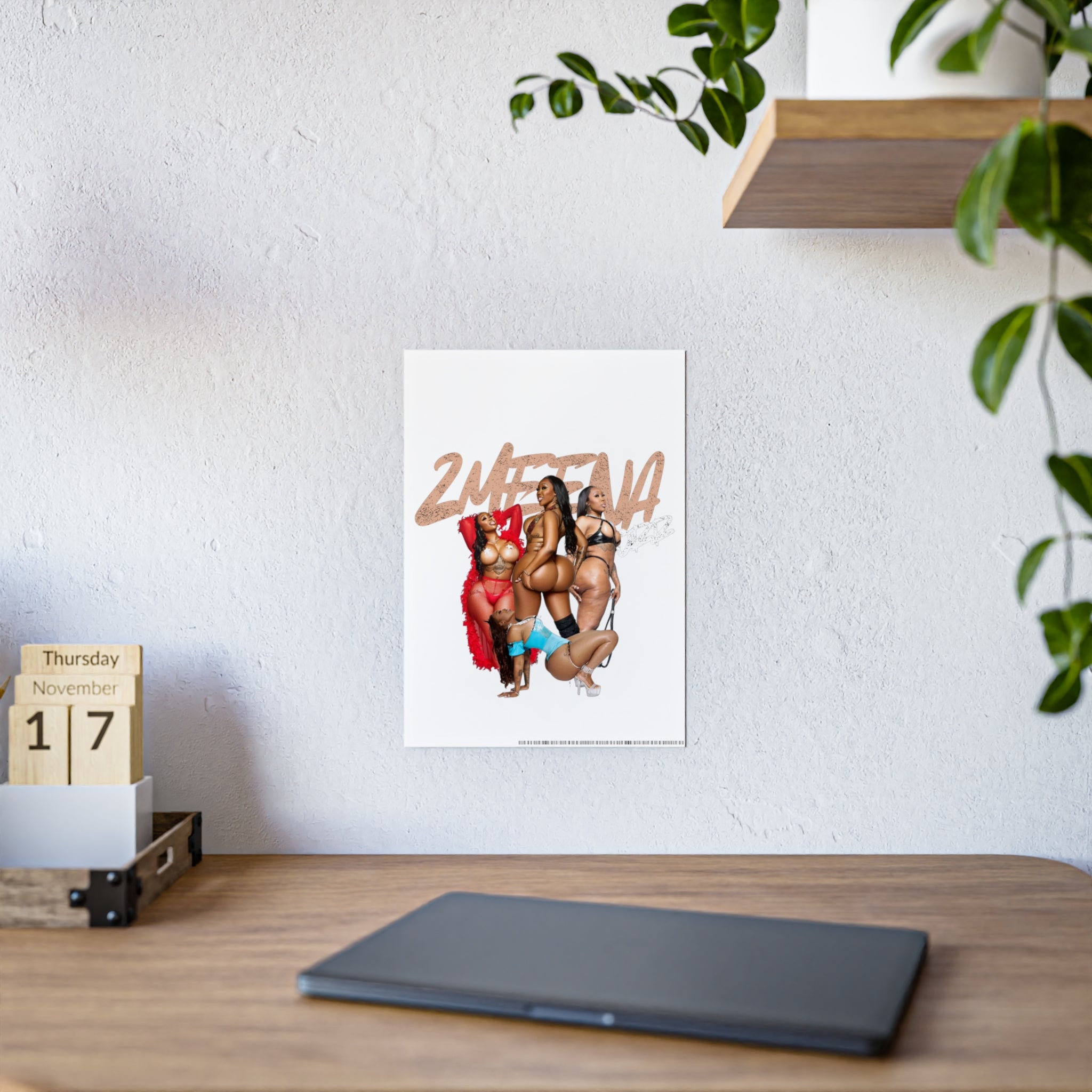 Gloss Poster — Sexy Pin-Up Curvy Women Art Print