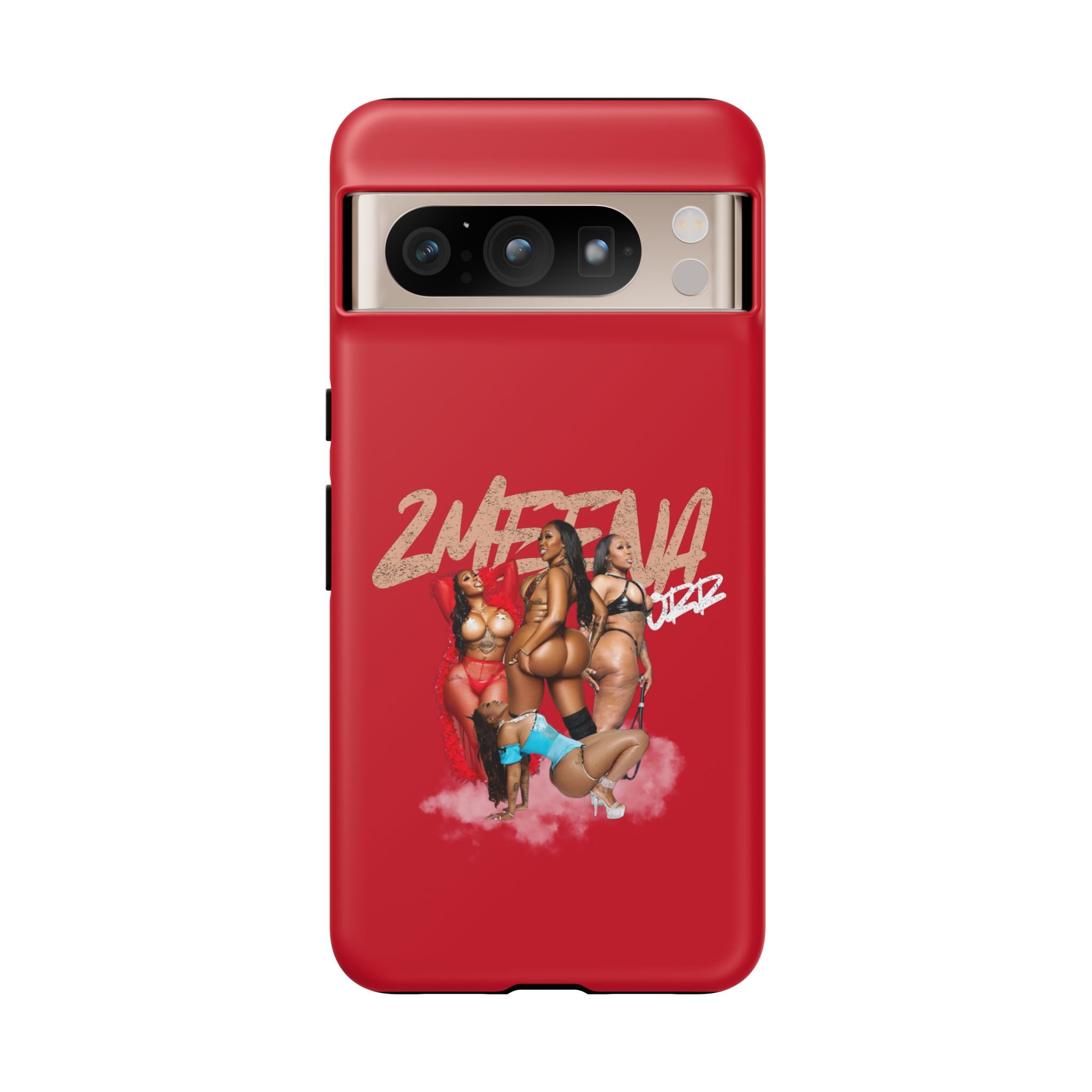 Phone Case - '2MEEZNA' Pin-Up Trio Graphic Slim Protective Cover