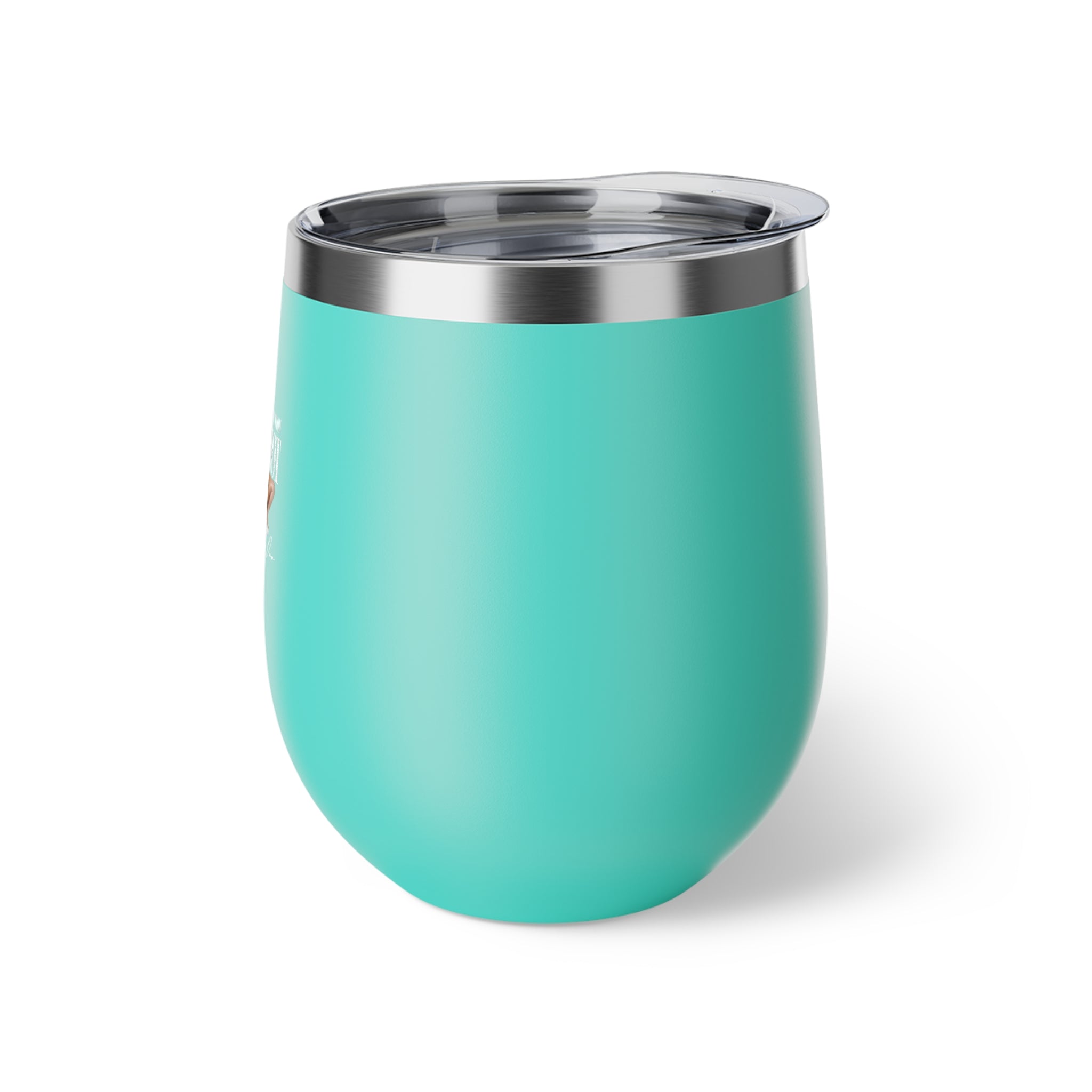 Insulated Wine Tumbler - "Handle With Caution Real Hot" Copper Vacuum 12oz