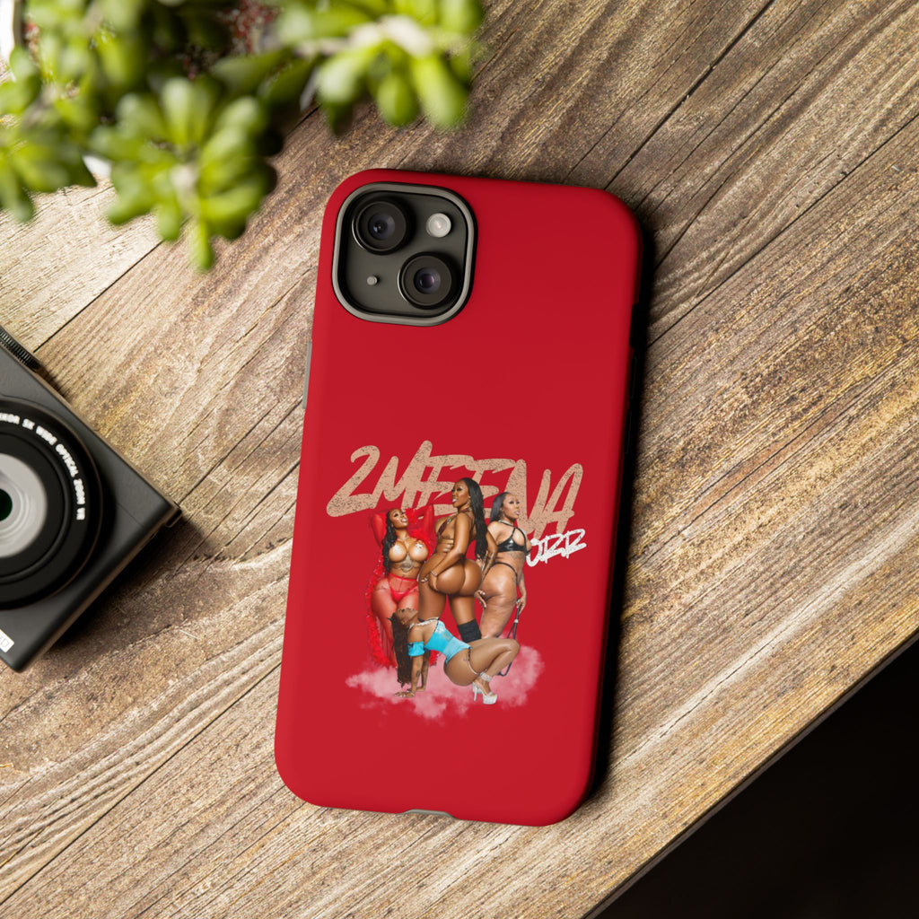 Phone Case - '2MEEZNA' Pin-Up Trio Graphic Slim Protective Cover