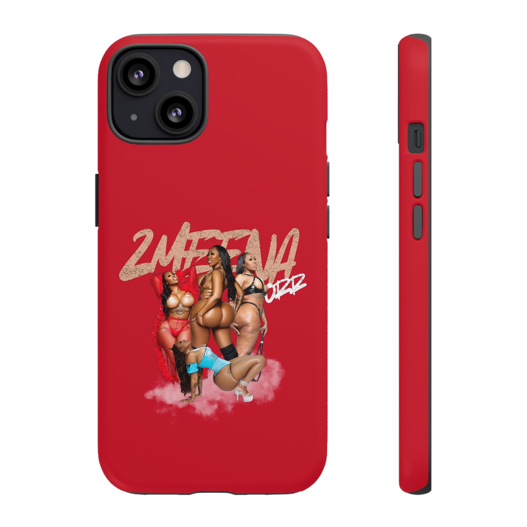 Phone Case - '2MEEZNA' Pin-Up Trio Graphic Slim Protective Cover