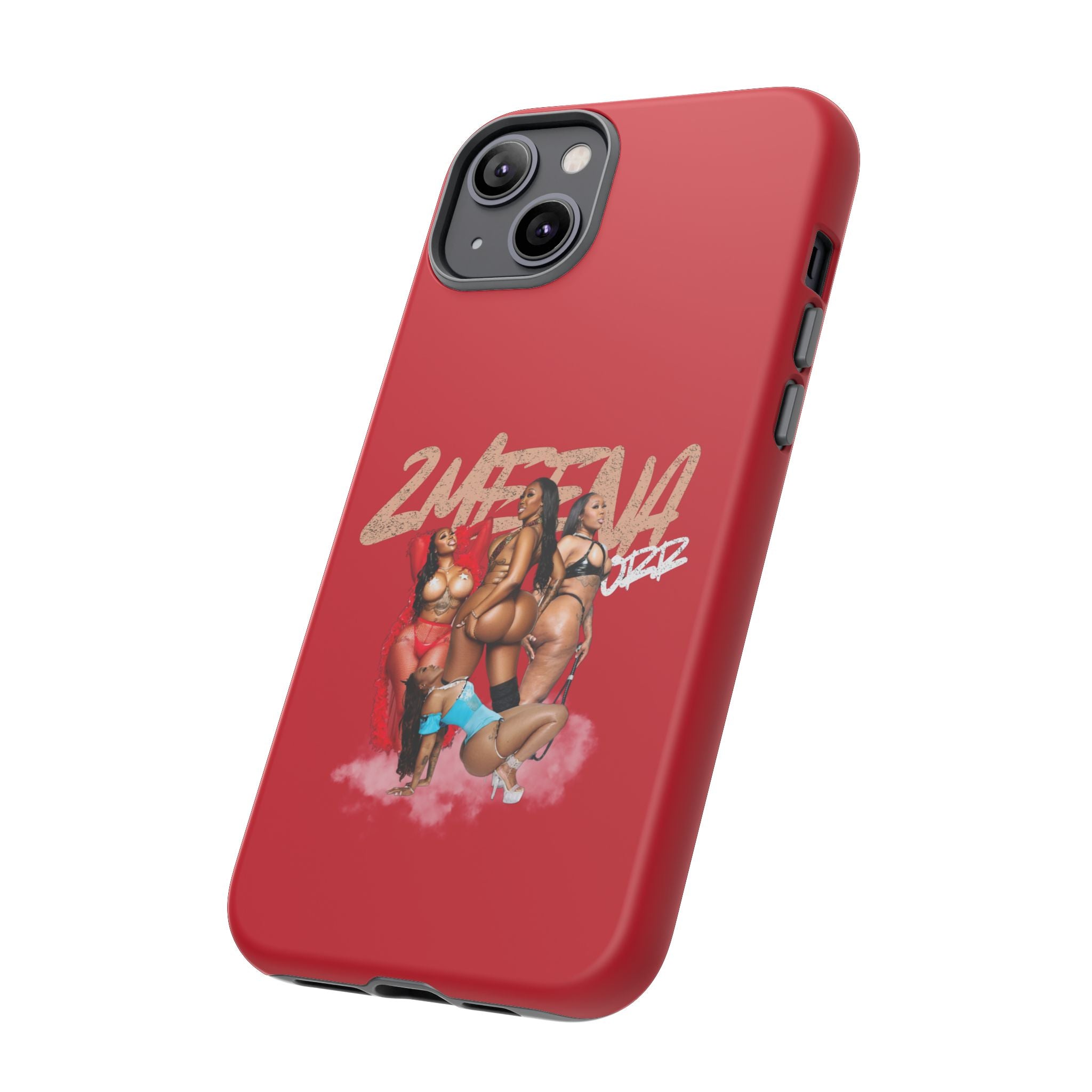 Phone Case - '2MEEZNA' Pin-Up Trio Graphic Slim Protective Cover