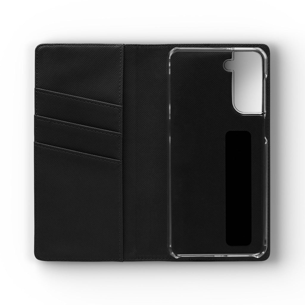 Black Personalized Flip Phone Case – "Super Wet" Graphic & Name (Tamena)