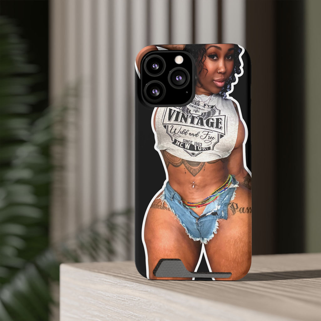 ZMEENAORR Phone Case With Card Holder