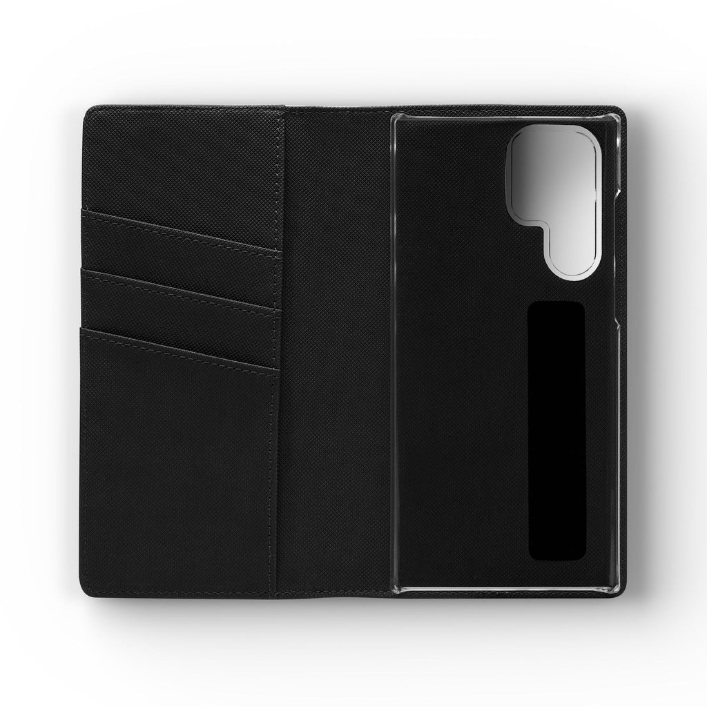 Black Personalized Flip Phone Case – "Super Wet" Graphic & Name (Tamena)