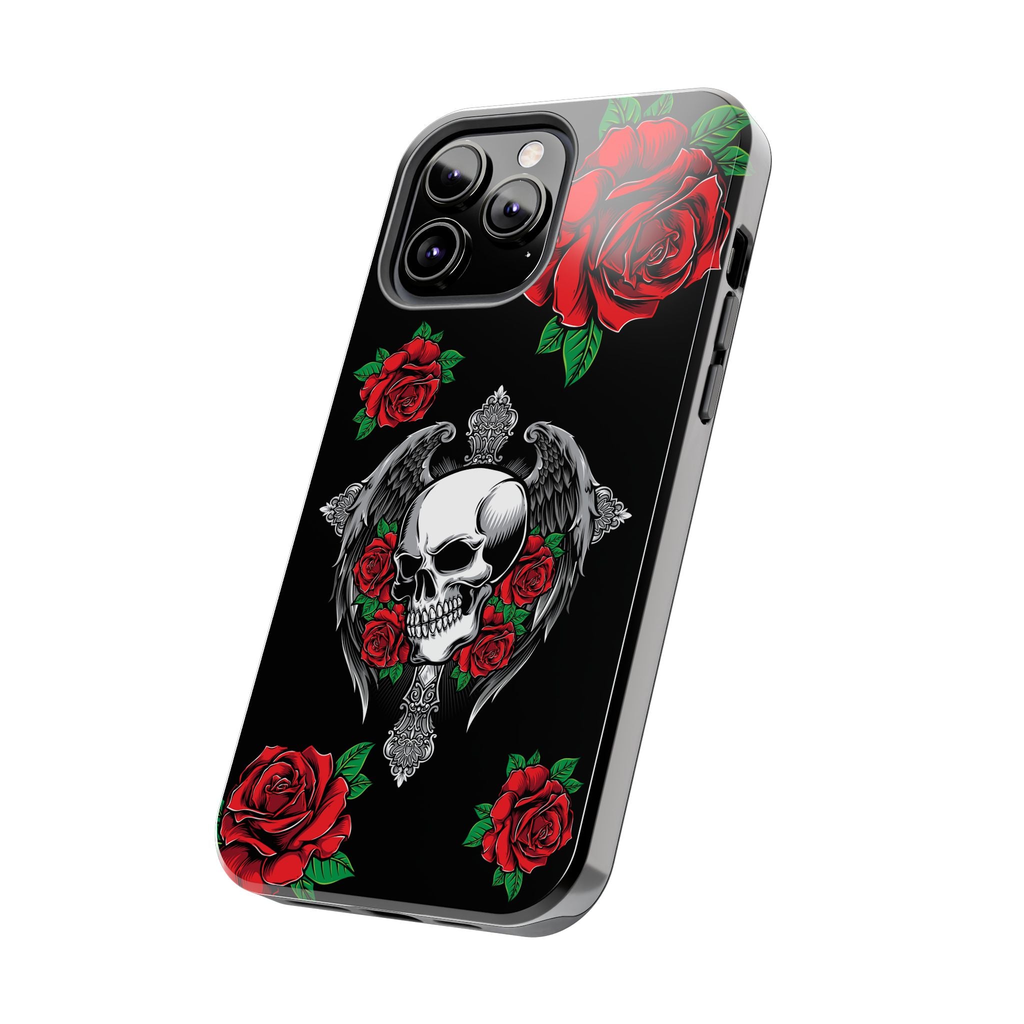 Skull and Rose Phone Case
