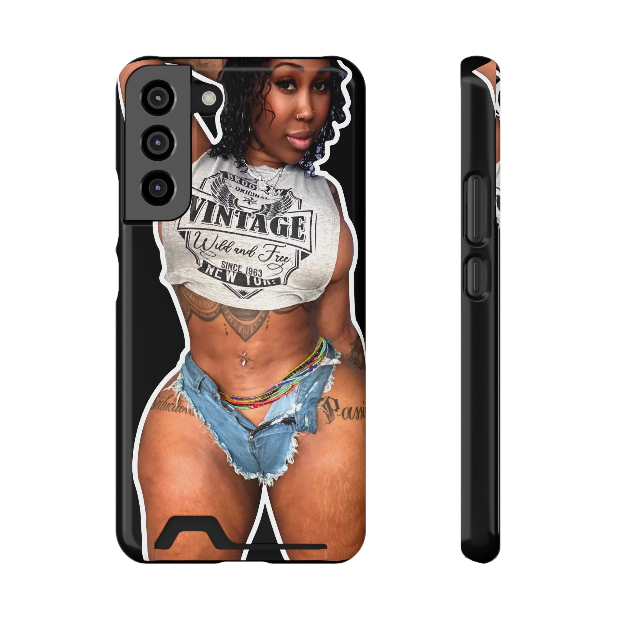 ZMEENAORR Phone Case With Card Holder