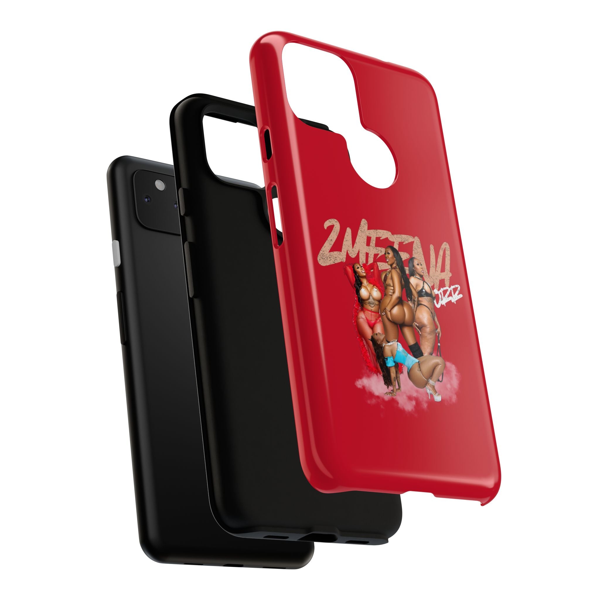 Phone Case - '2MEEZNA' Pin-Up Trio Graphic Slim Protective Cover