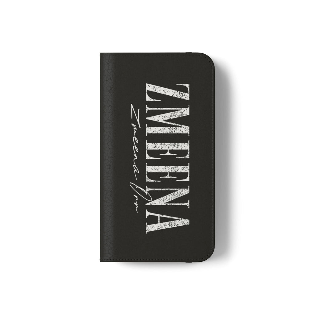 Black Personalized Flip Phone Case – "Super Wet" Graphic & Name (Tamena)