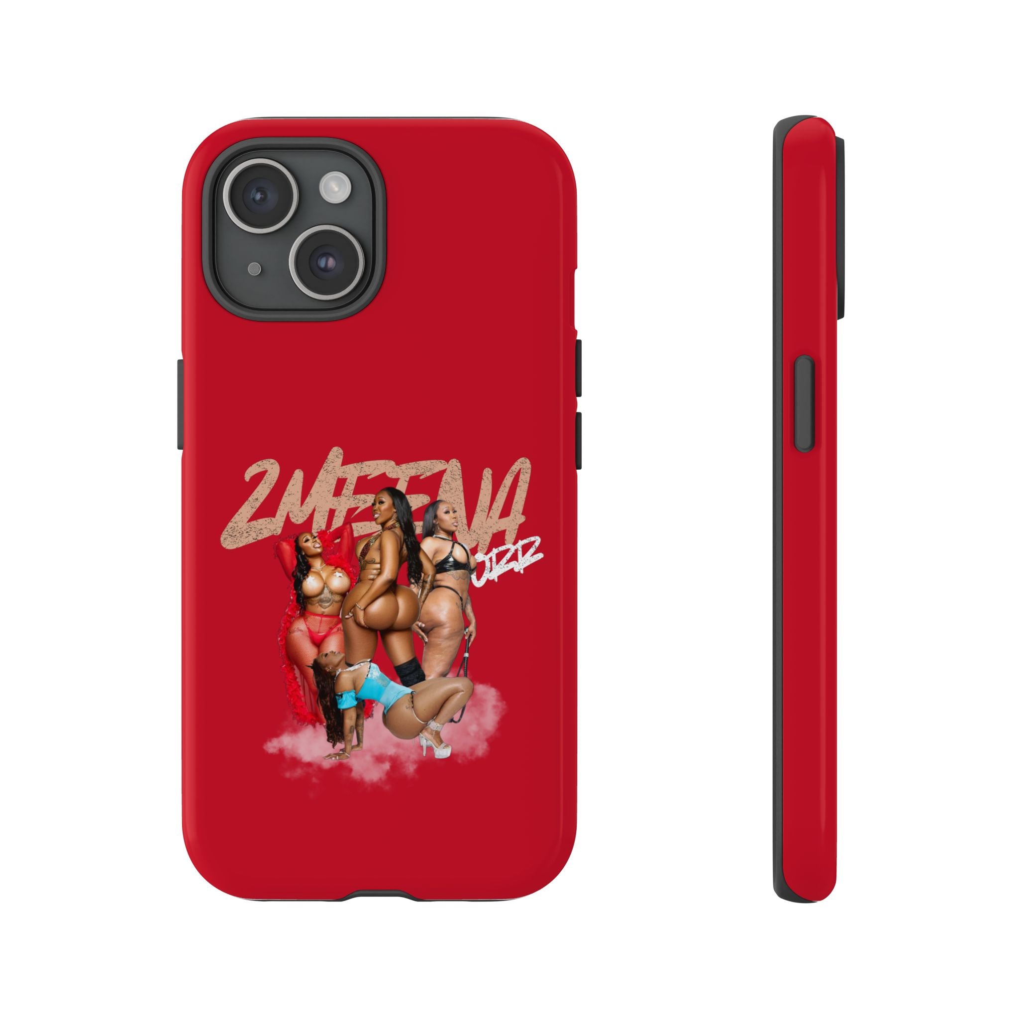 Phone Case - '2MEEZNA' Pin-Up Trio Graphic Slim Protective Cover