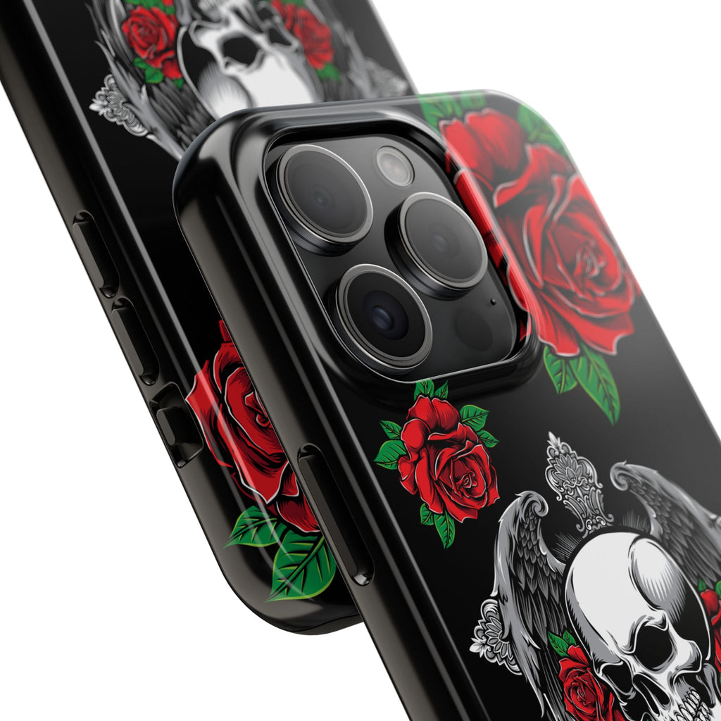 Skull and Rose Phone Case