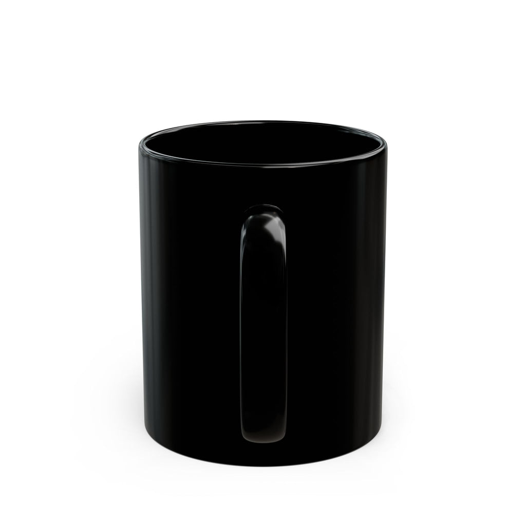 Black Mug — "Handle With Caution: Real Hot" Pin-Up Coffee Mug (11oz/15oz)