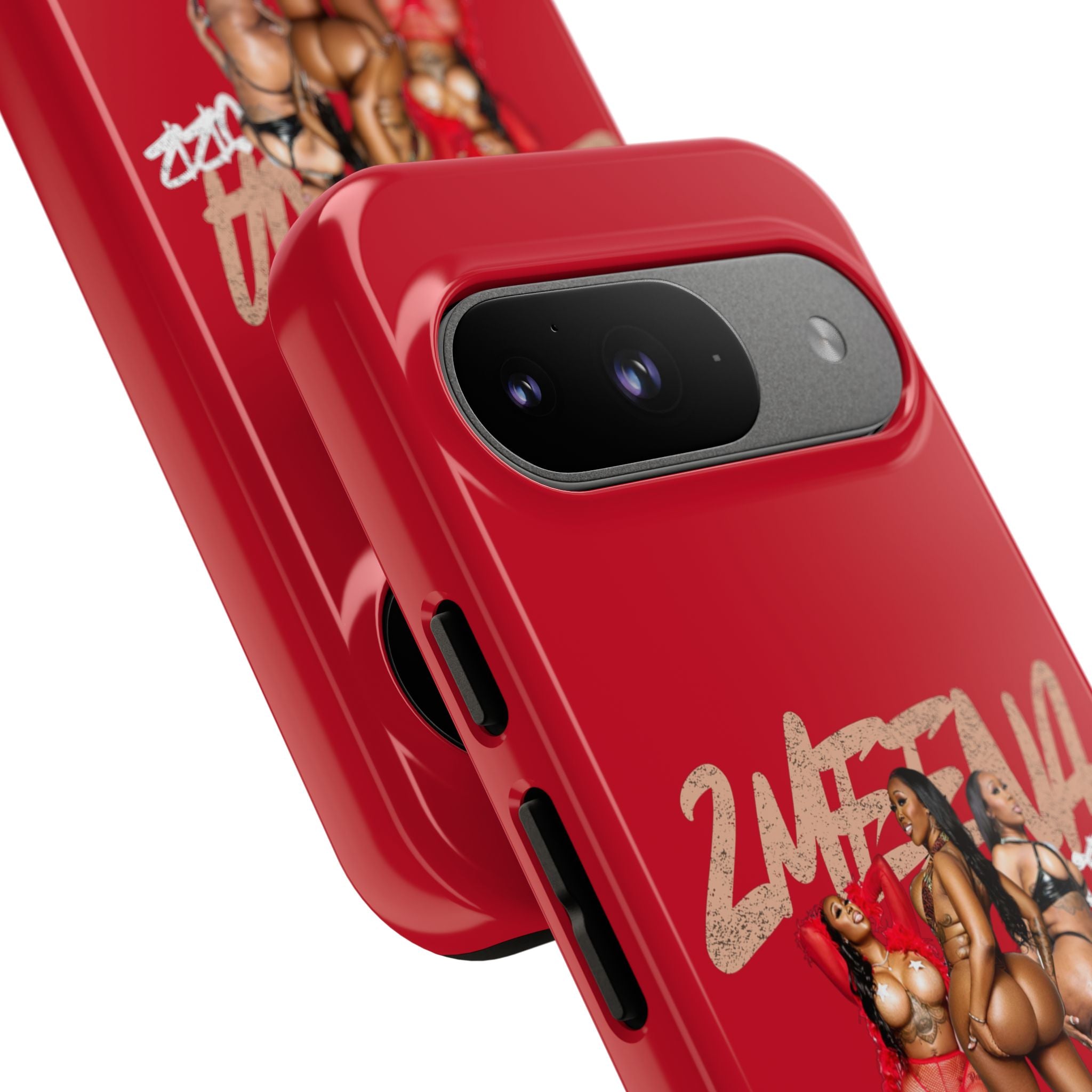 Phone Case - '2MEEZNA' Pin-Up Trio Graphic Slim Protective Cover