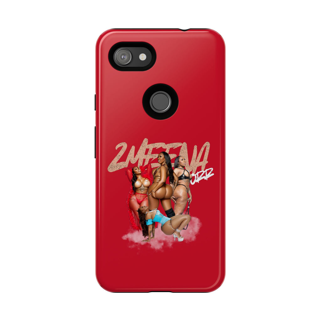 Phone Case - '2MEEZNA' Pin-Up Trio Graphic Slim Protective Cover