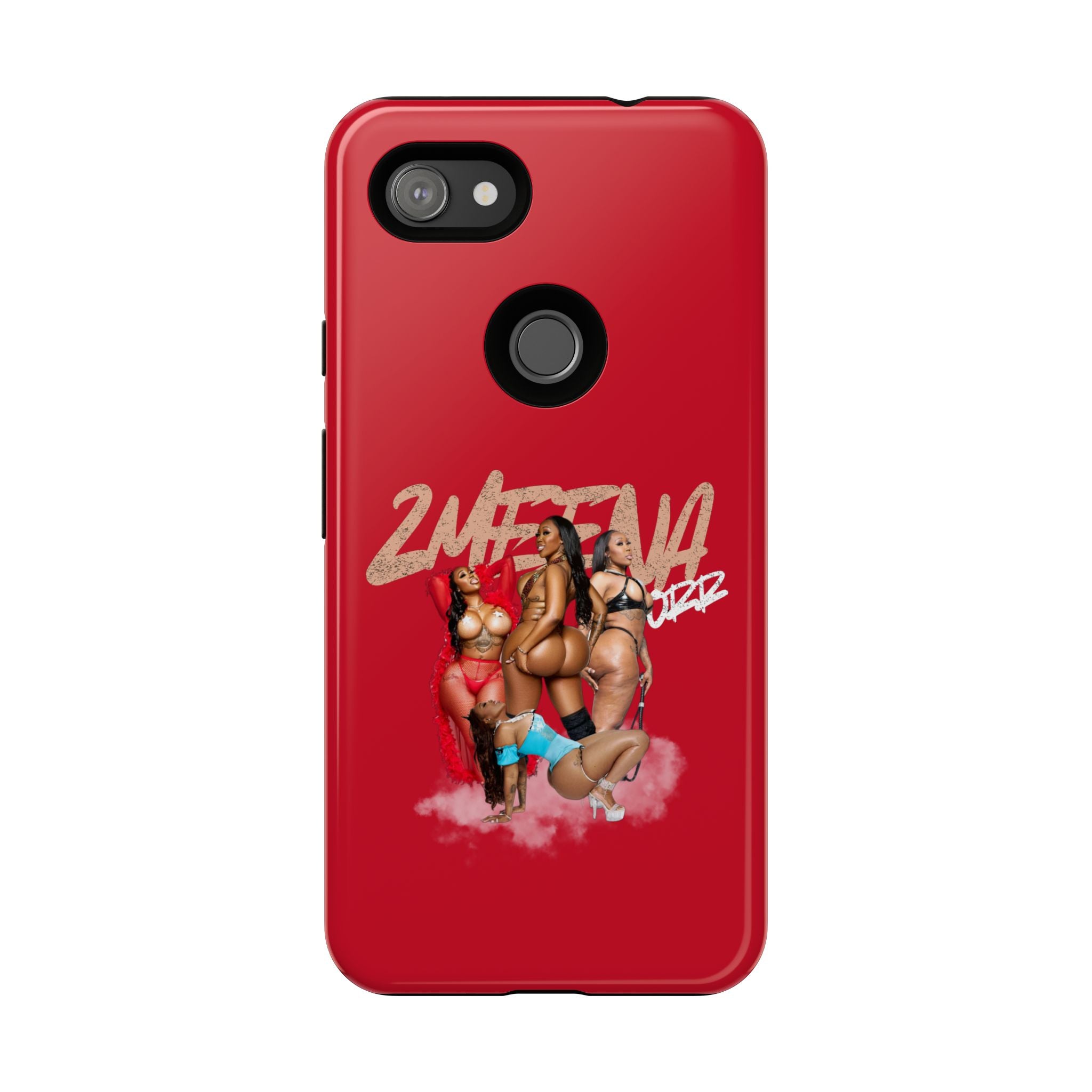 Phone Case - '2MEEZNA' Pin-Up Trio Graphic Slim Protective Cover