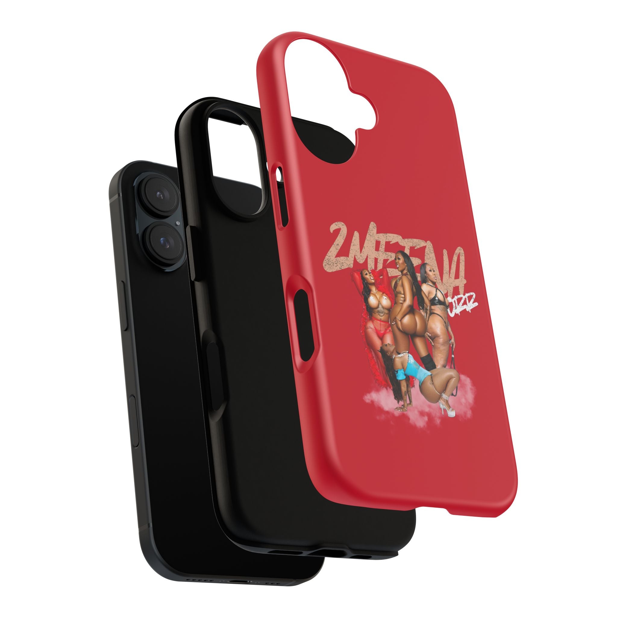 Phone Case - '2MEEZNA' Pin-Up Trio Graphic Slim Protective Cover