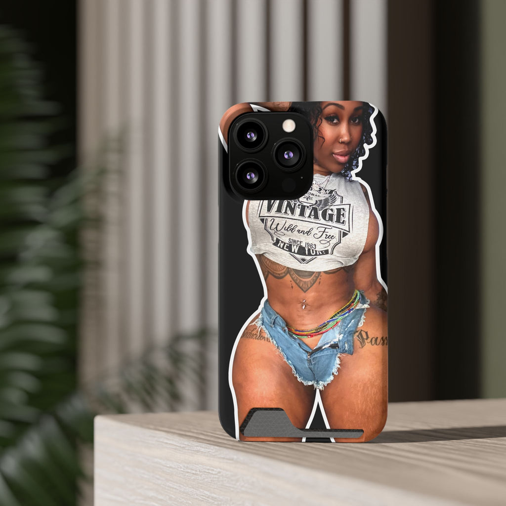 ZMEENAORR Phone Case With Card Holder