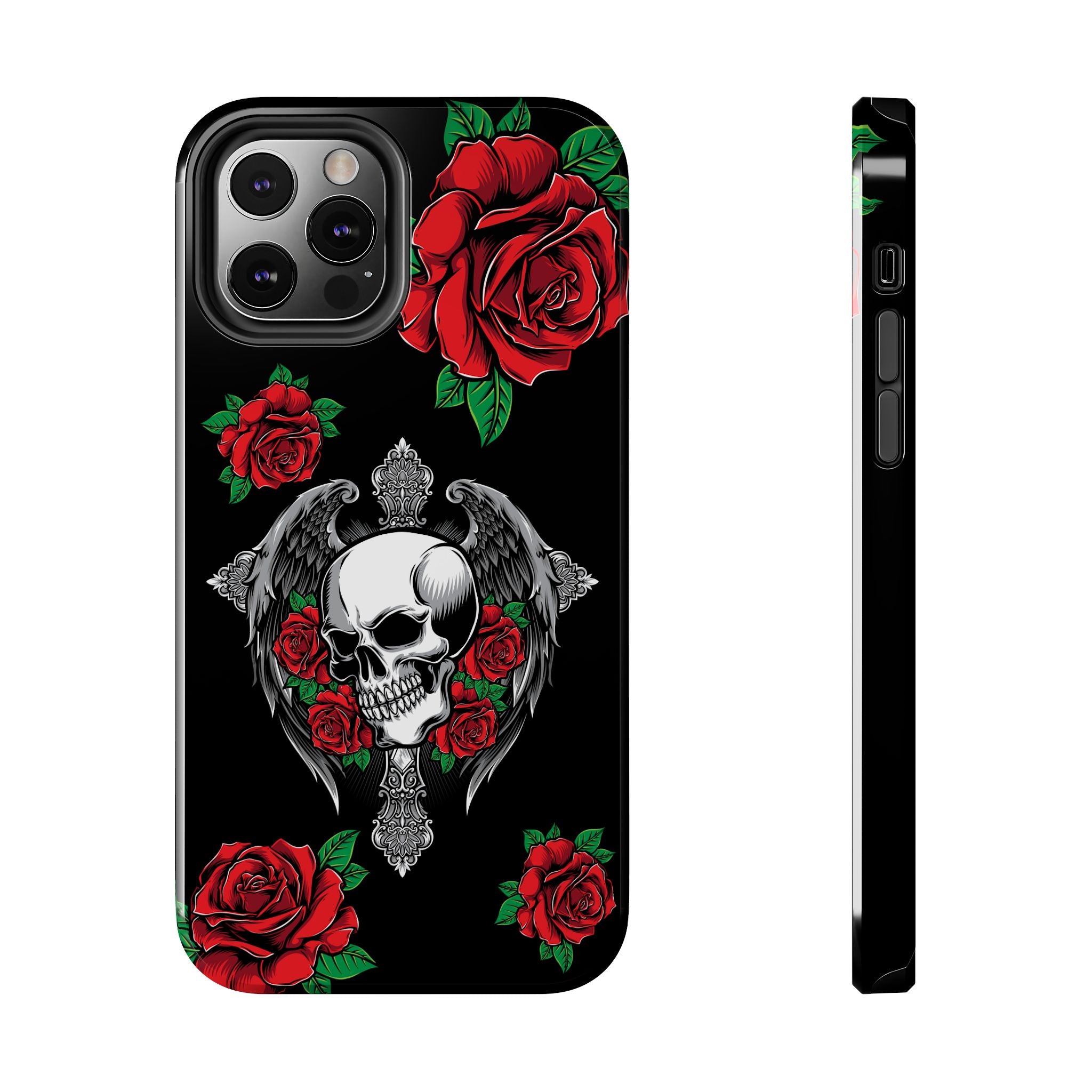 Skull and Rose Phone Case
