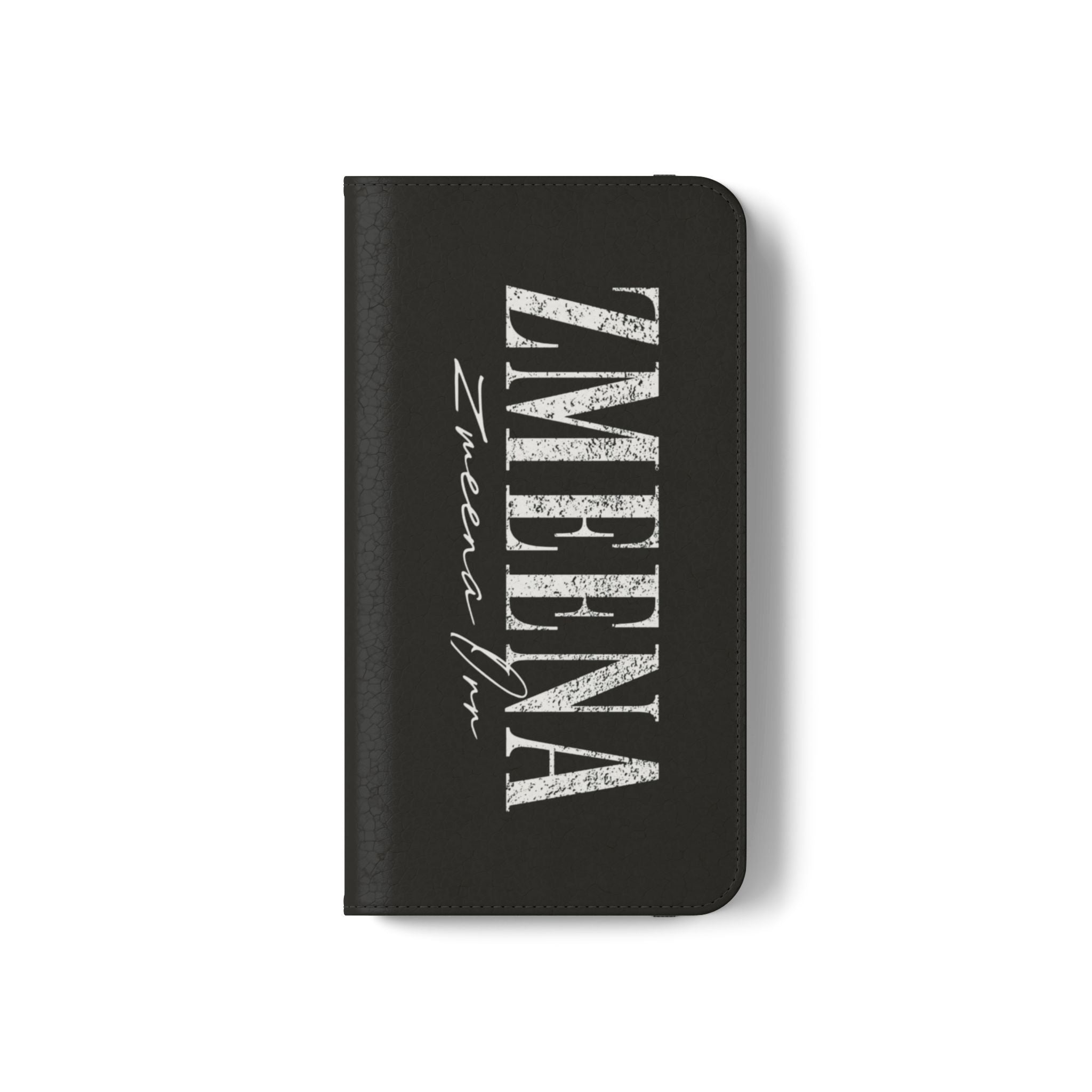 Black Personalized Flip Phone Case – "Super Wet" Graphic & Name (Tamena)