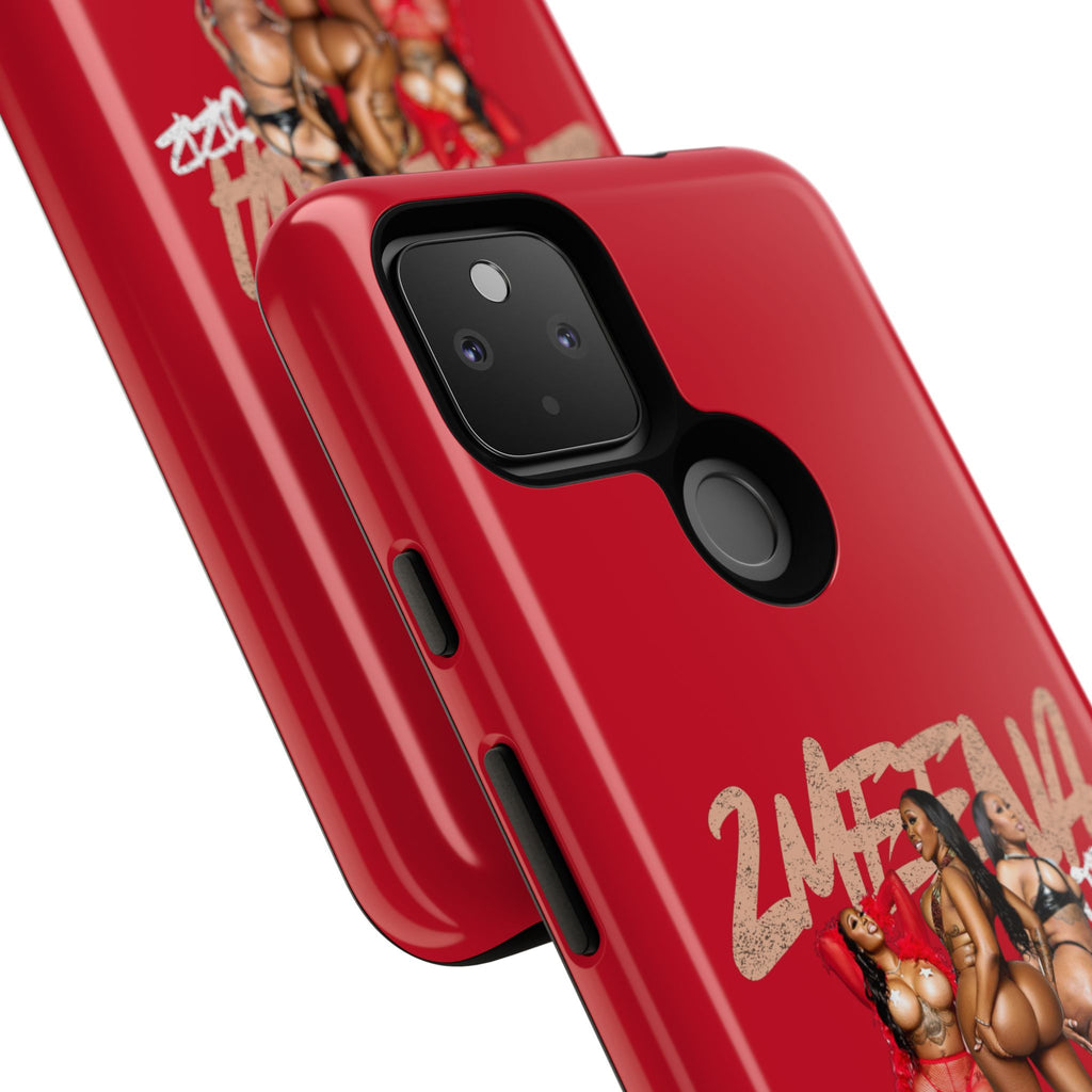 Phone Case - '2MEEZNA' Pin-Up Trio Graphic Slim Protective Cover