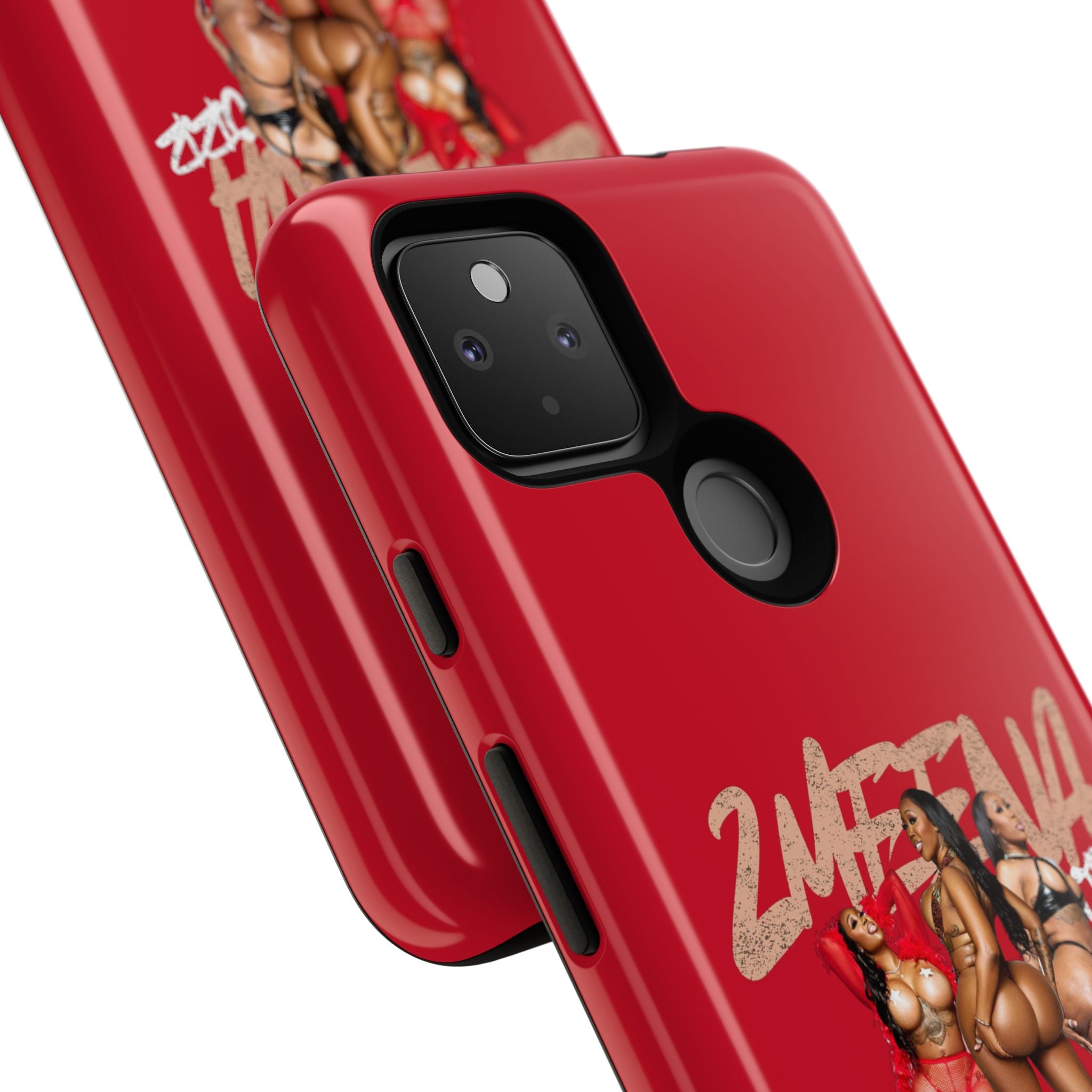 Phone Case - '2MEEZNA' Pin-Up Trio Graphic Slim Protective Cover