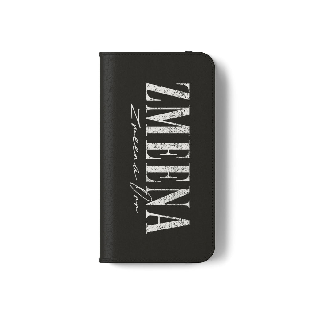 Black Personalized Flip Phone Case – "Super Wet" Graphic & Name (Tamena)