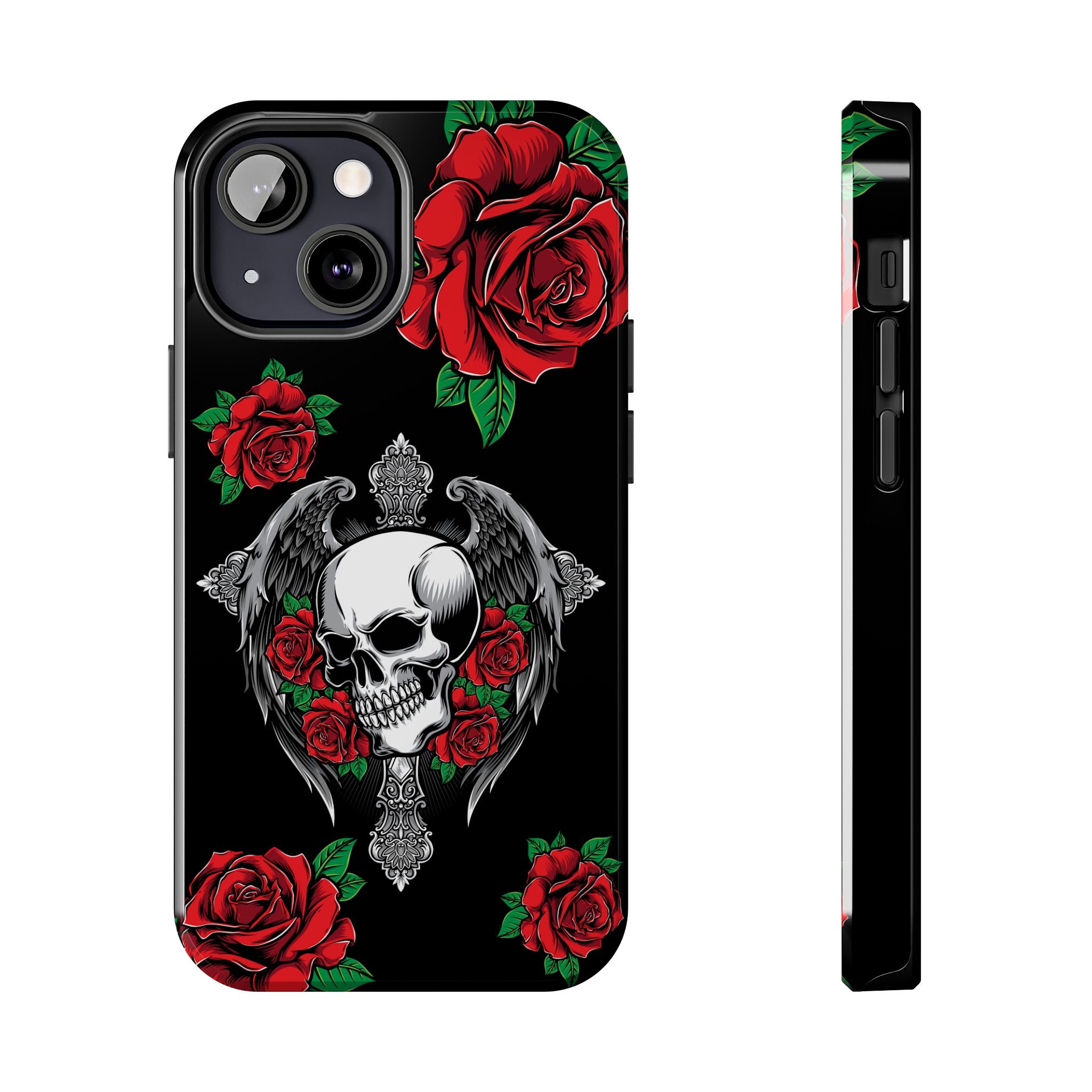 Skull and Rose Phone Case