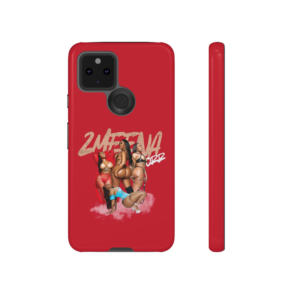 Phone Case - '2MEEZNA' Pin-Up Trio Graphic Slim Protective Cover