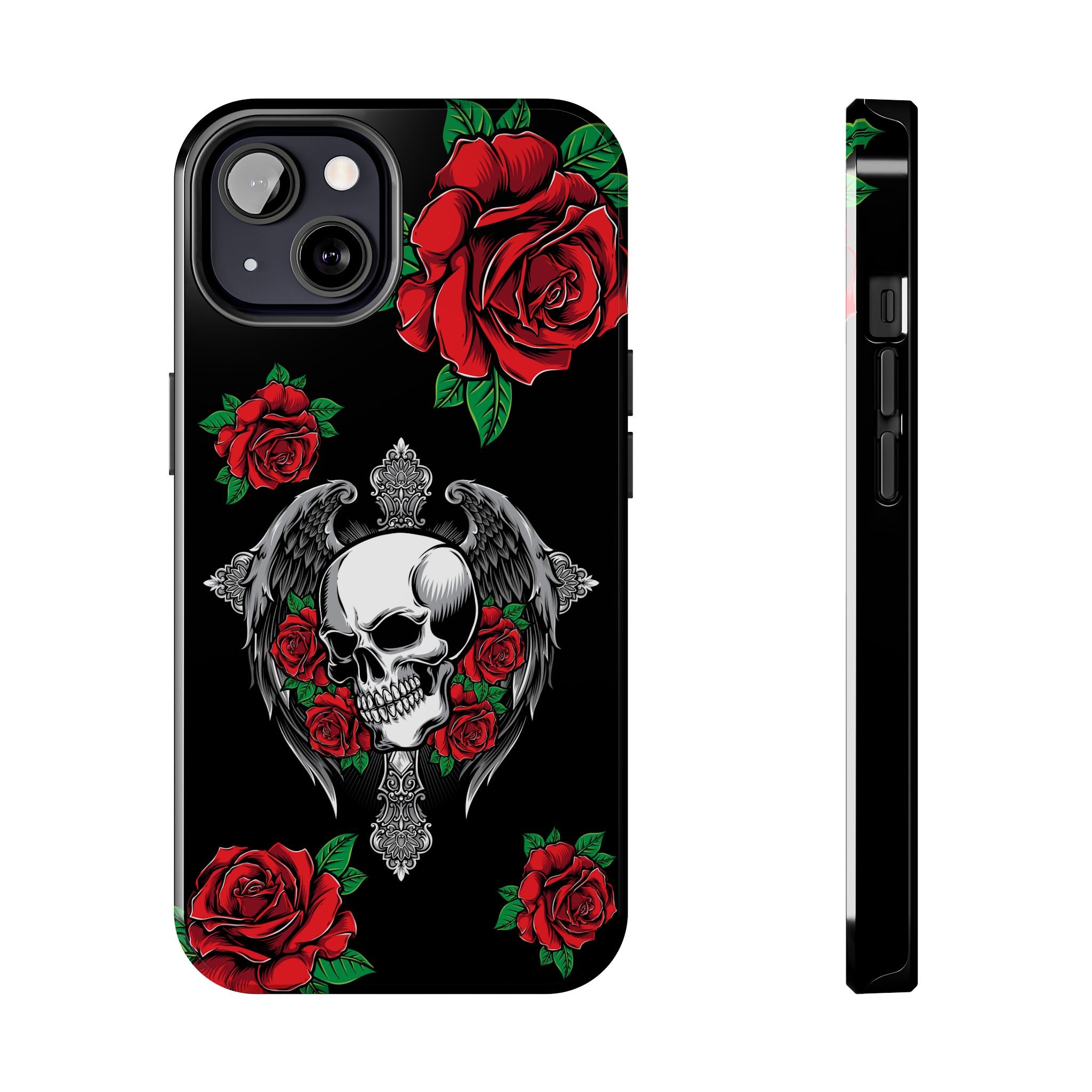 Skull and Rose Phone Case