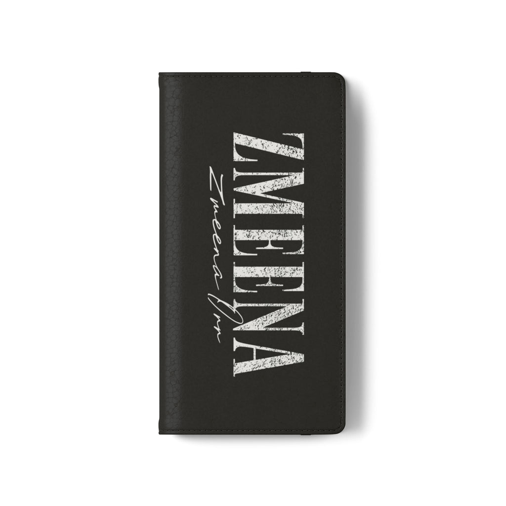 Black Personalized Flip Phone Case – "Super Wet" Graphic & Name (Tamena)