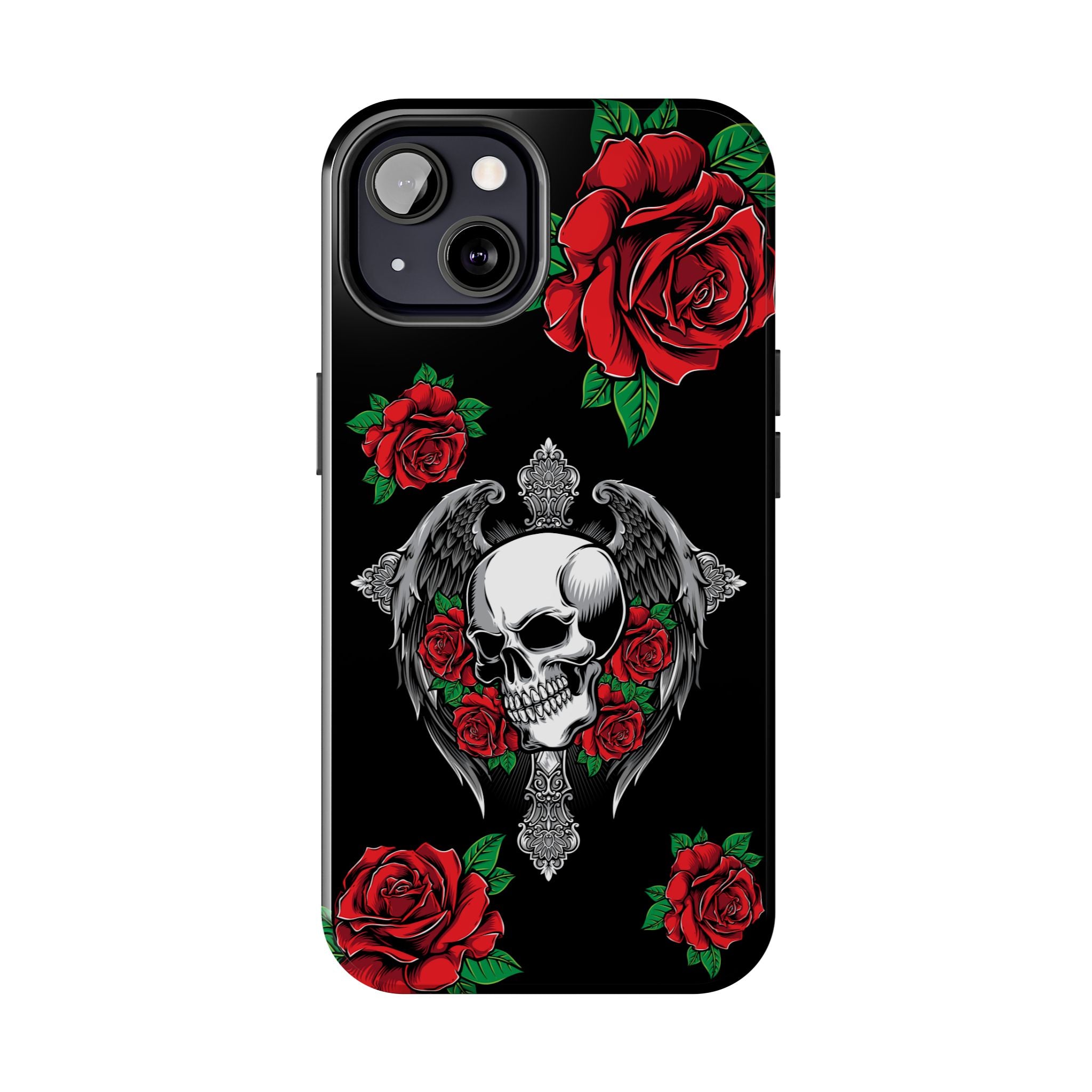Skull and Rose Phone Case