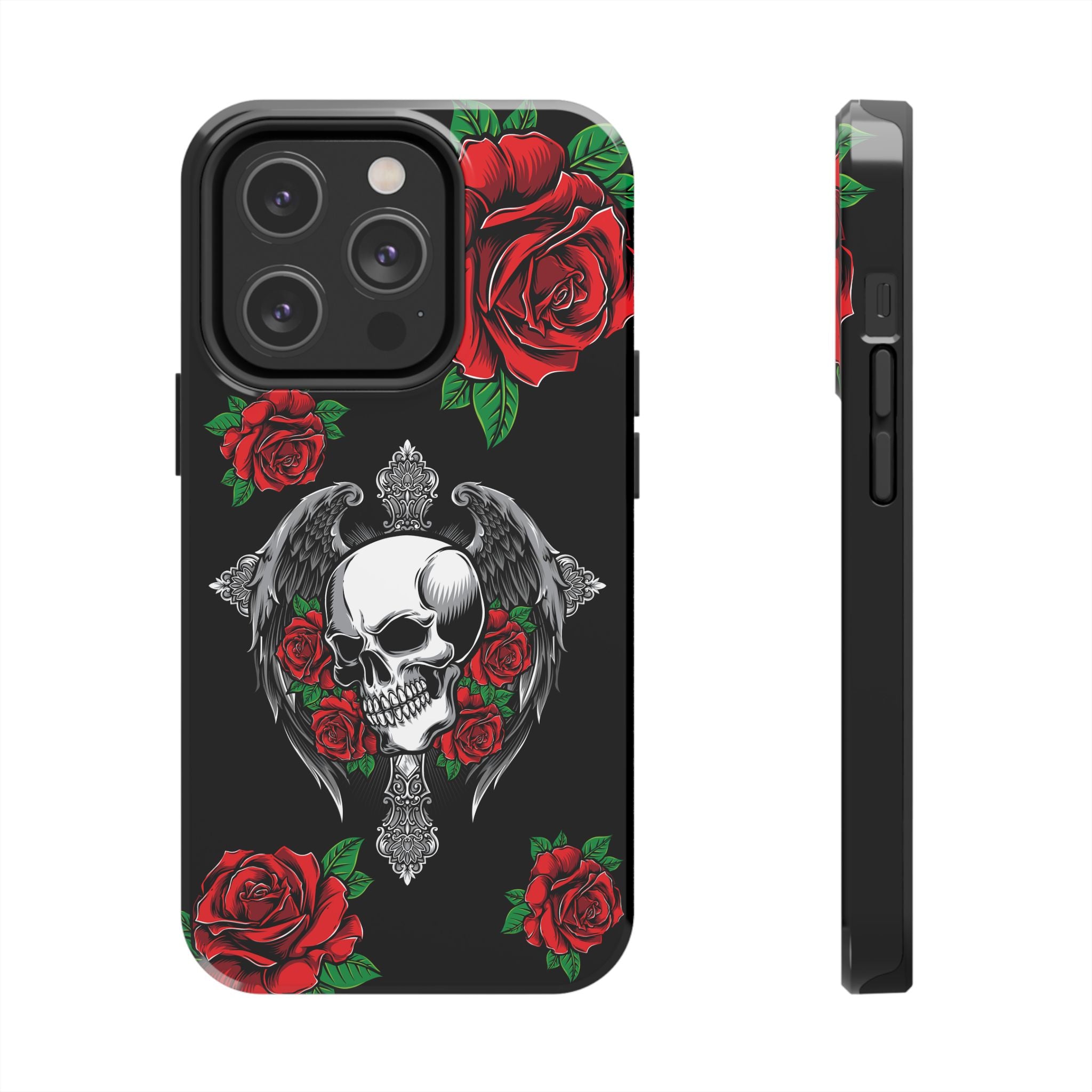 Skull and Rose Phone Case