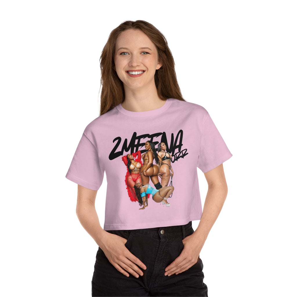 Cropped T-Shirt — '2WEETNAZ' Pin-Up Girls Graphic Crop Tee