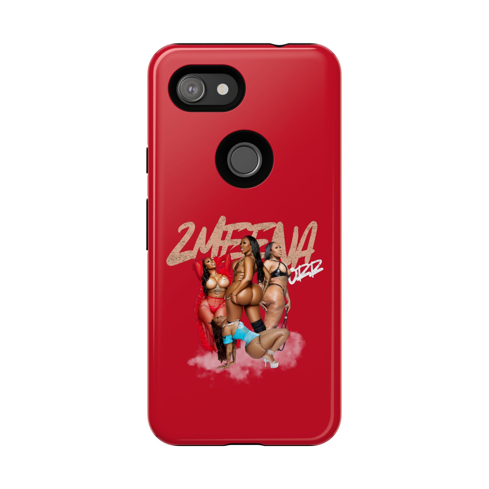 Phone Case - '2MEEZNA' Pin-Up Trio Graphic Slim Protective Cover