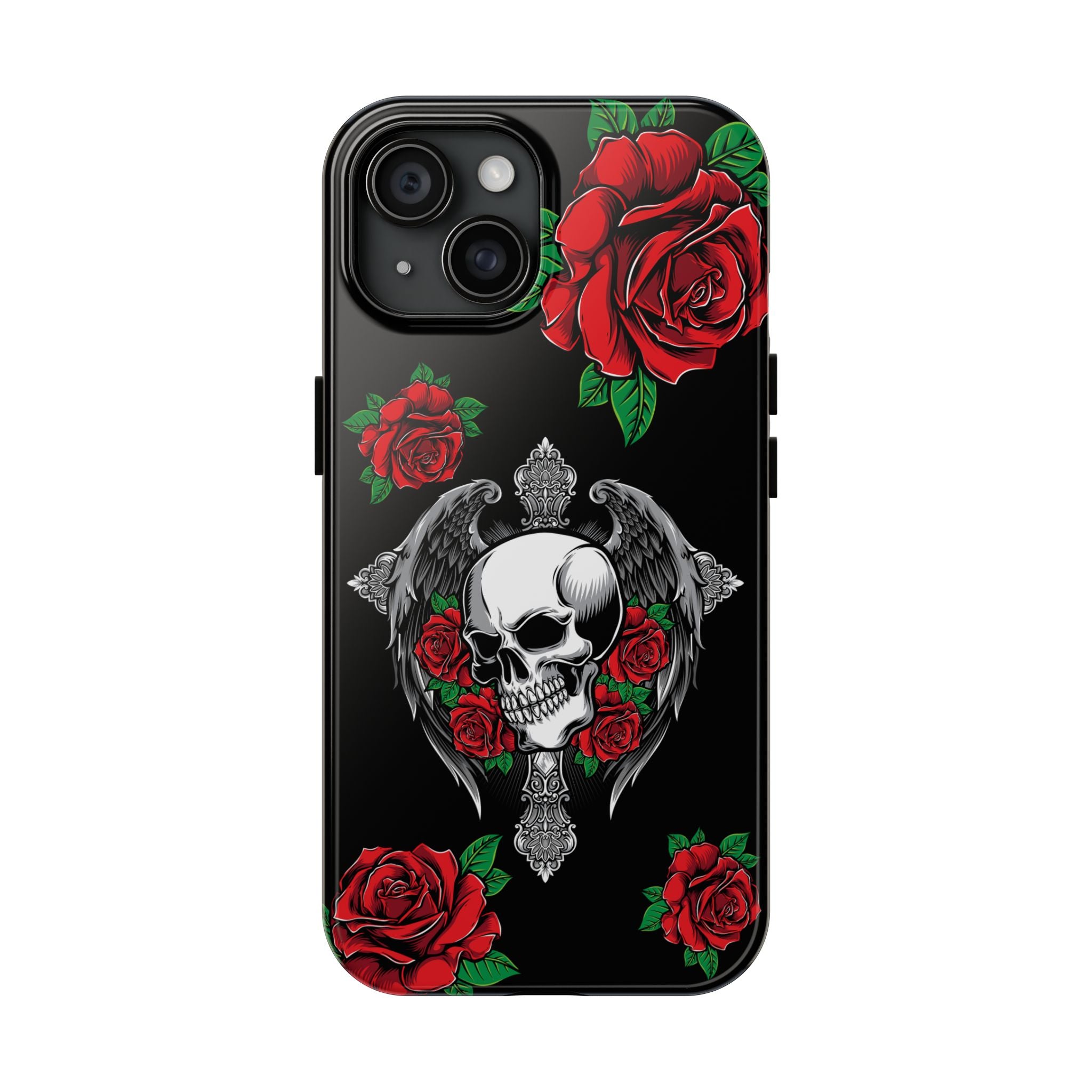 Skull and Rose Phone Case