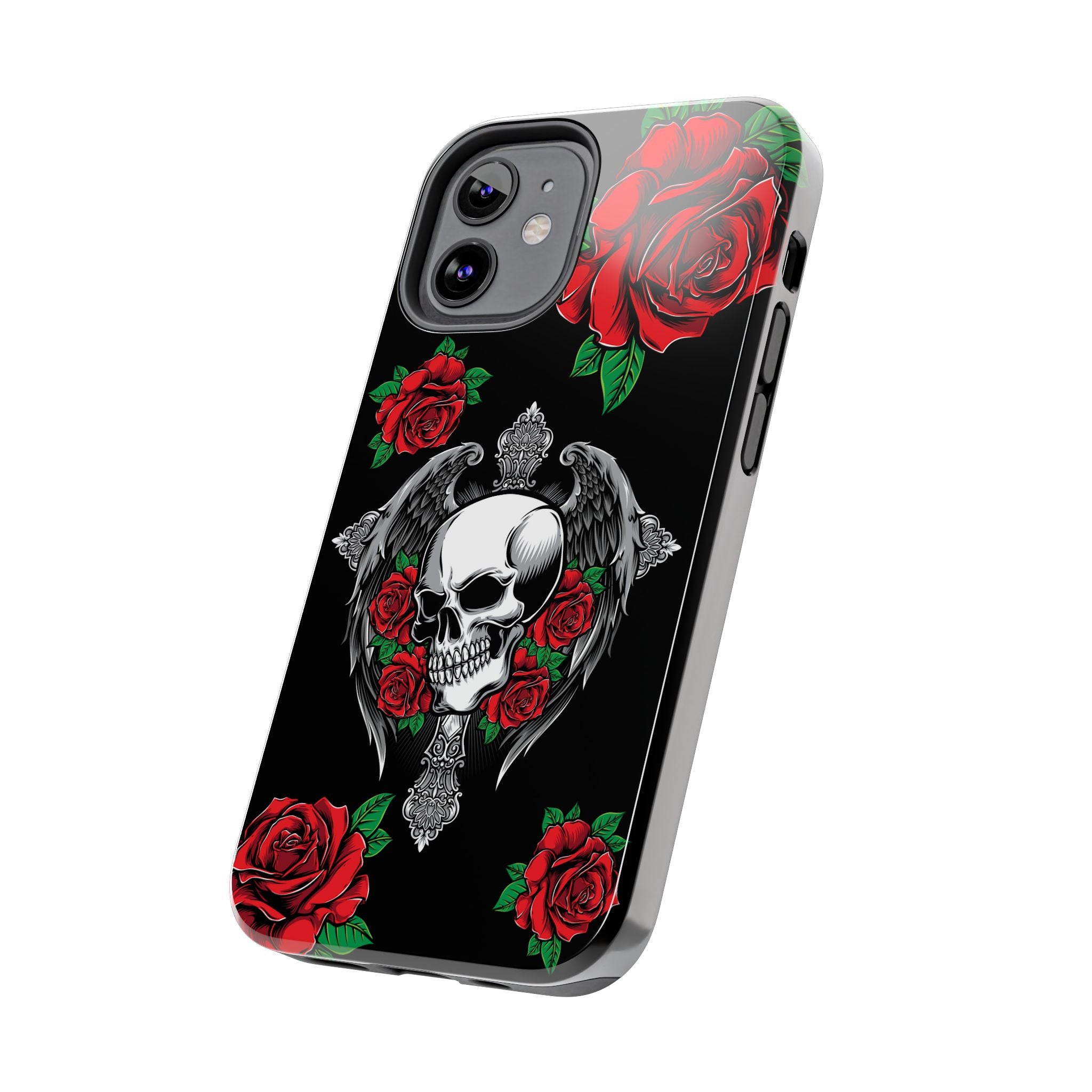 Skull and Rose Phone Case