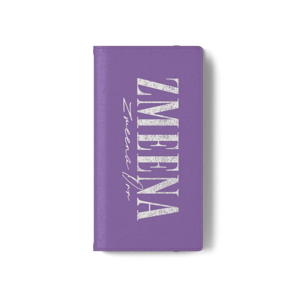 Purple Personalized Flip Phone Case – "Super Wet" Graphic & Name (Tamena)
