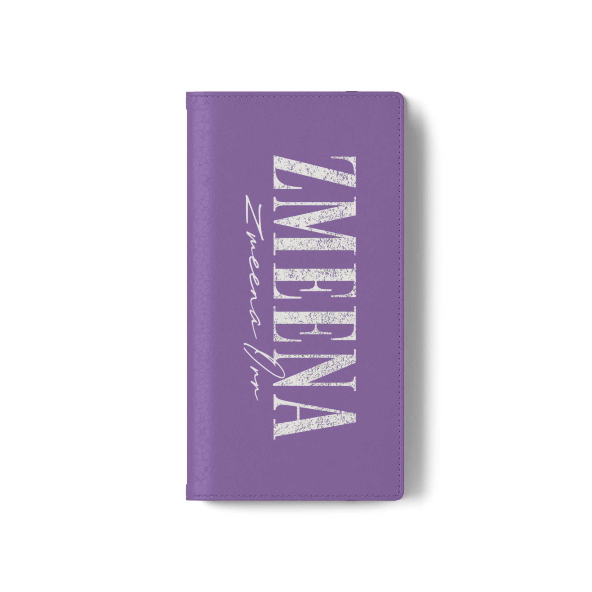 Purple Personalized Flip Phone Case – "Super Wet" Graphic & Name (Tamena)