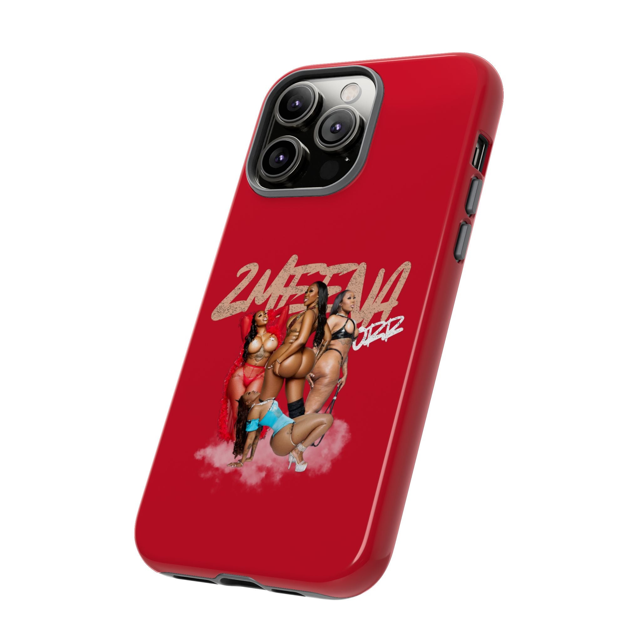 Phone Case - '2MEEZNA' Pin-Up Trio Graphic Slim Protective Cover