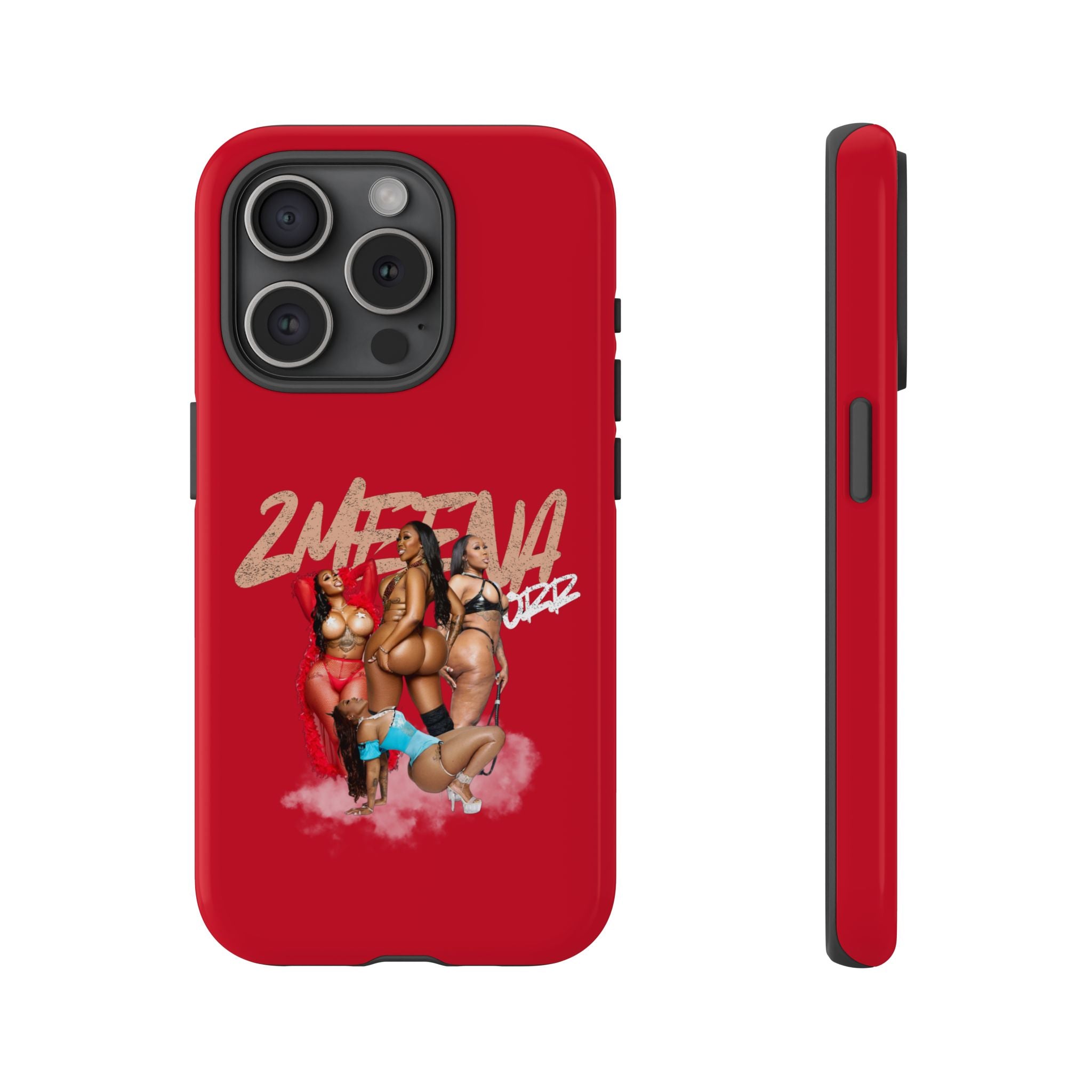 Phone Case - '2MEEZNA' Pin-Up Trio Graphic Slim Protective Cover