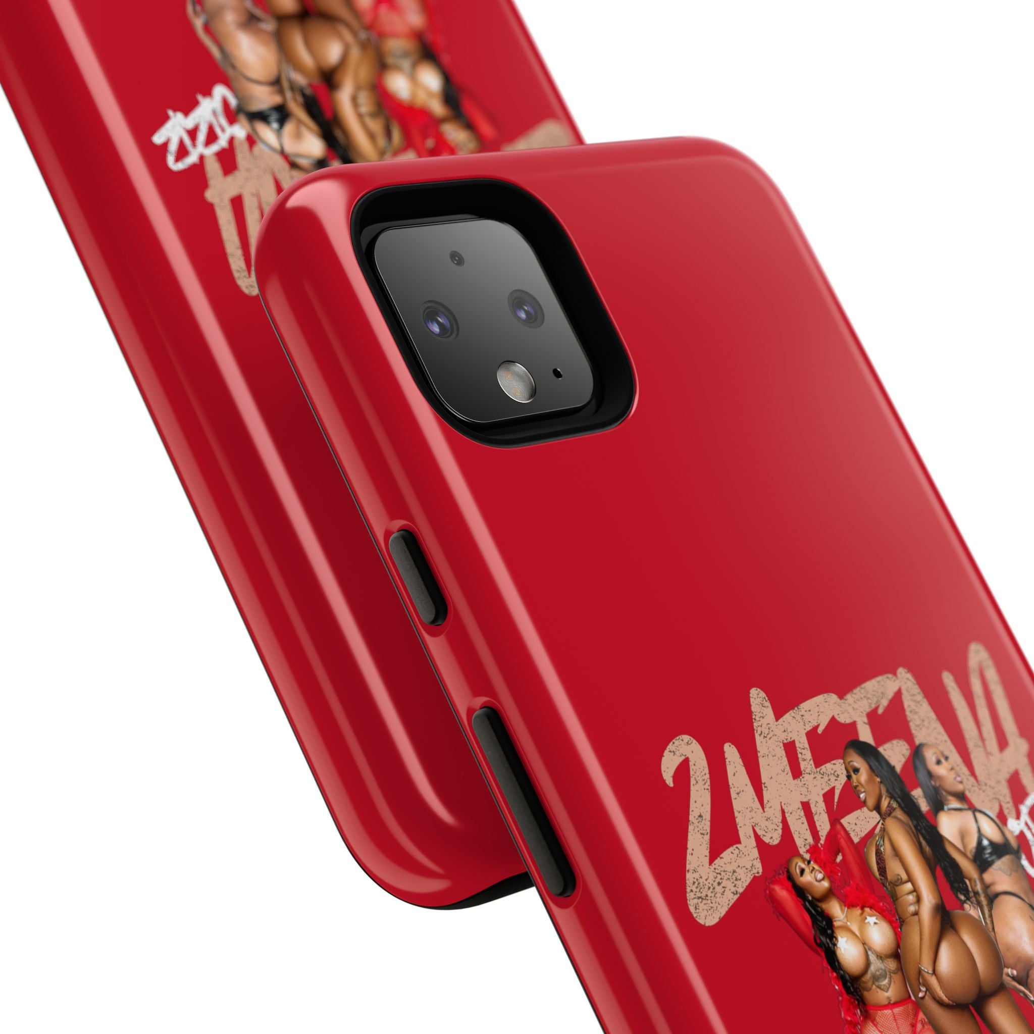Phone Case - '2MEEZNA' Pin-Up Trio Graphic Slim Protective Cover