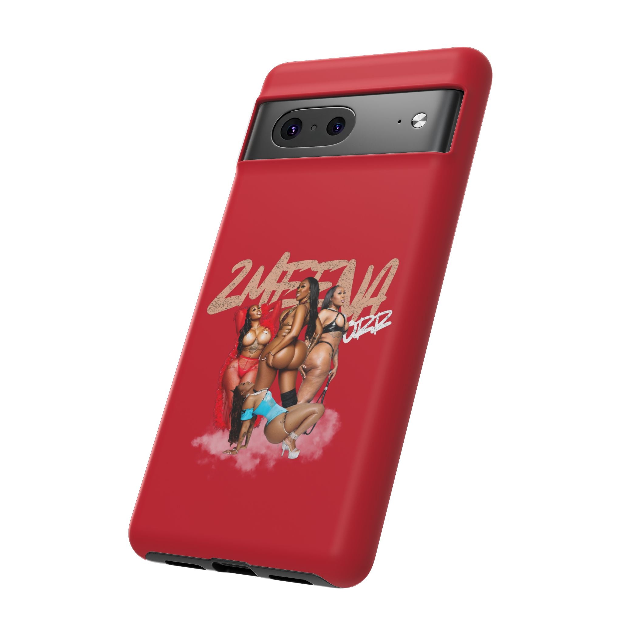 Phone Case - '2MEEZNA' Pin-Up Trio Graphic Slim Protective Cover