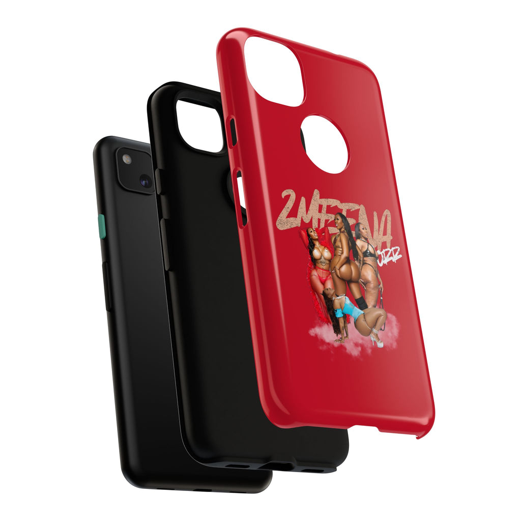 Phone Case - '2MEEZNA' Pin-Up Trio Graphic Slim Protective Cover