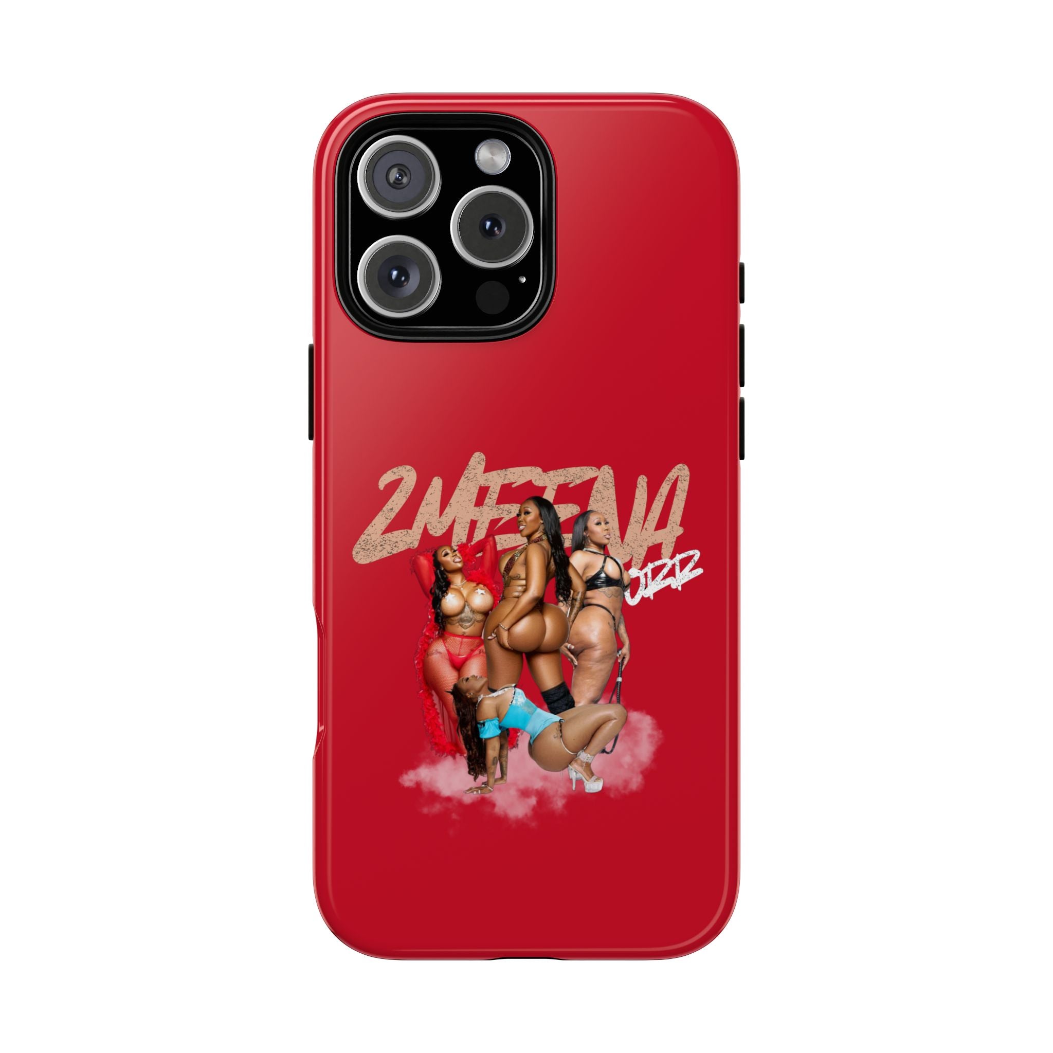 Phone Case - '2MEEZNA' Pin-Up Trio Graphic Slim Protective Cover